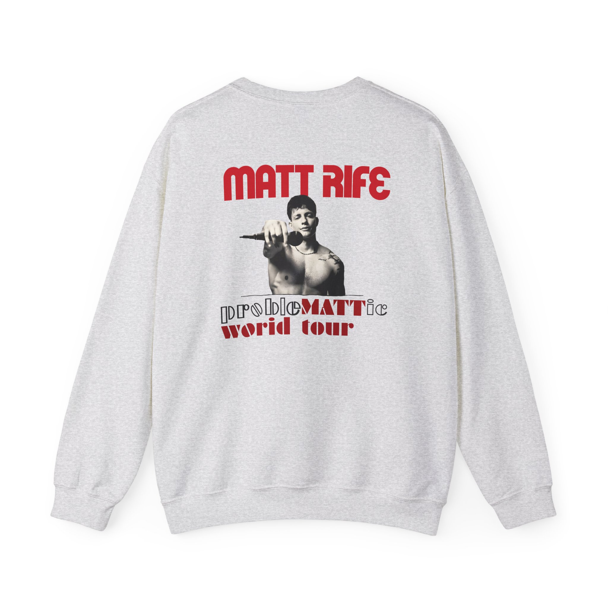 Matt Rife Problemattic Tour Pic Unisex Heavy Blendâ„¢ Crewneck Sweatshirt