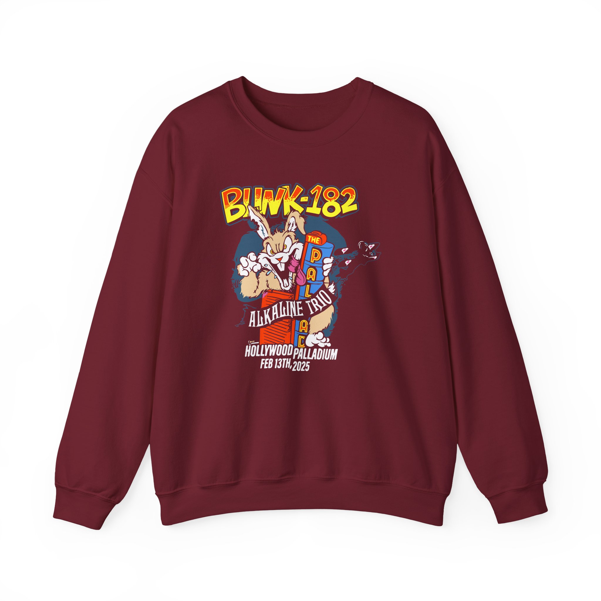 Blink 182 La Fire Aid Unisex Heavy Blendâ„¢ Crewneck Sweatshirt
