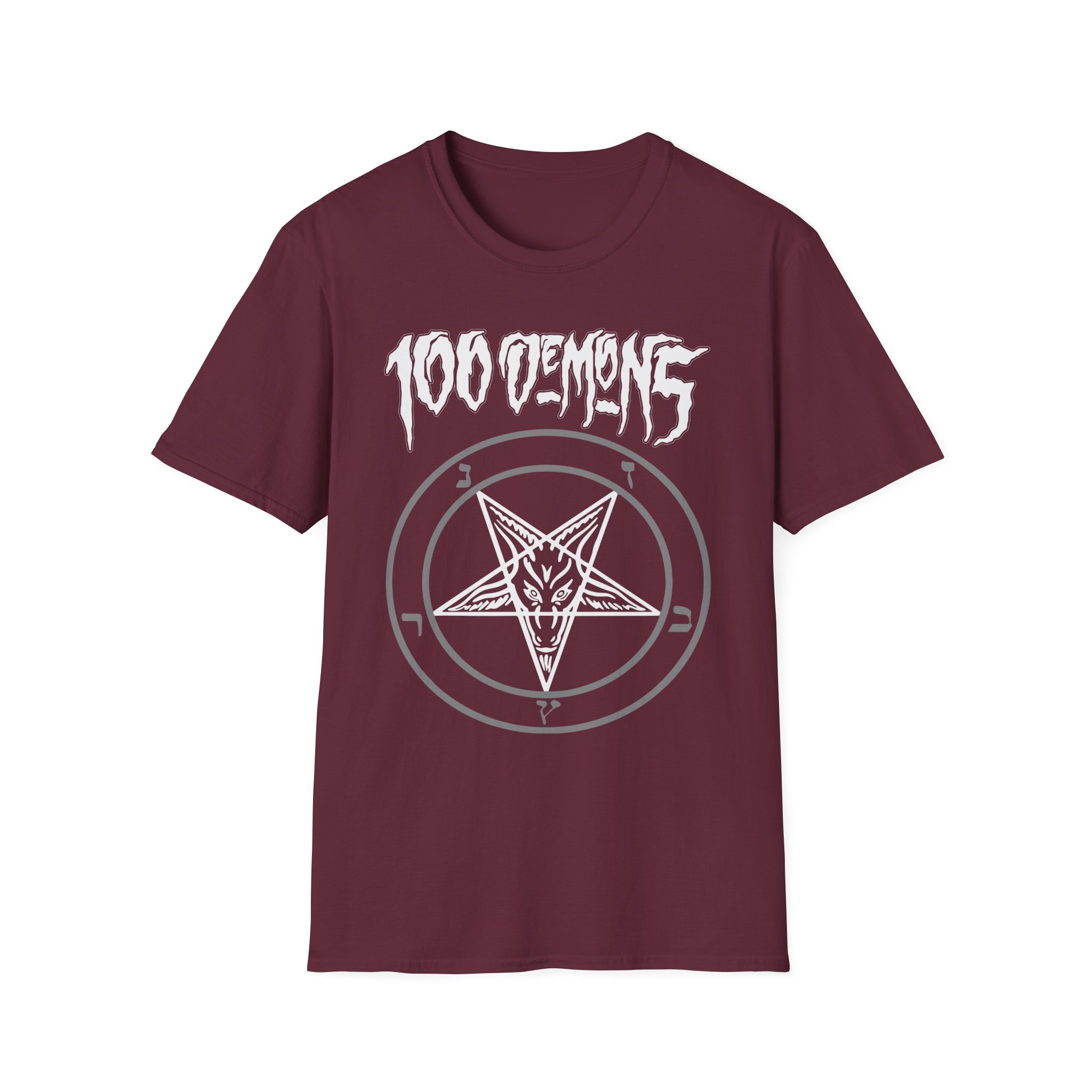 100 Demons Pentagram Unisex Softstyle T-Shirt