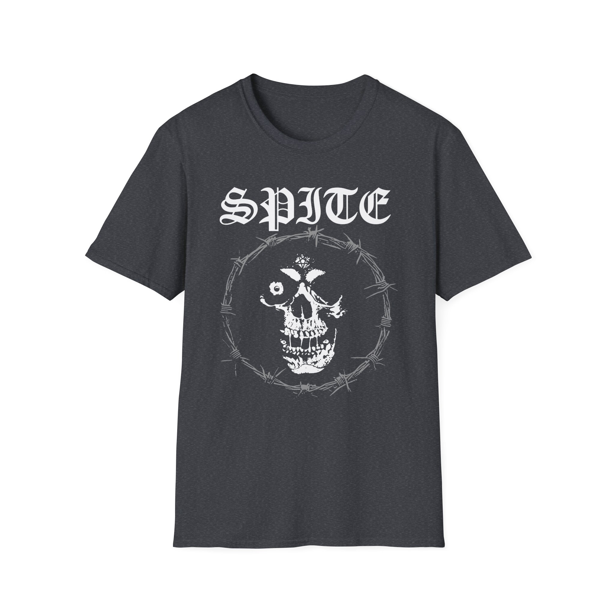 Spite Barbed Skull Unisex Softstyle T-Shirt