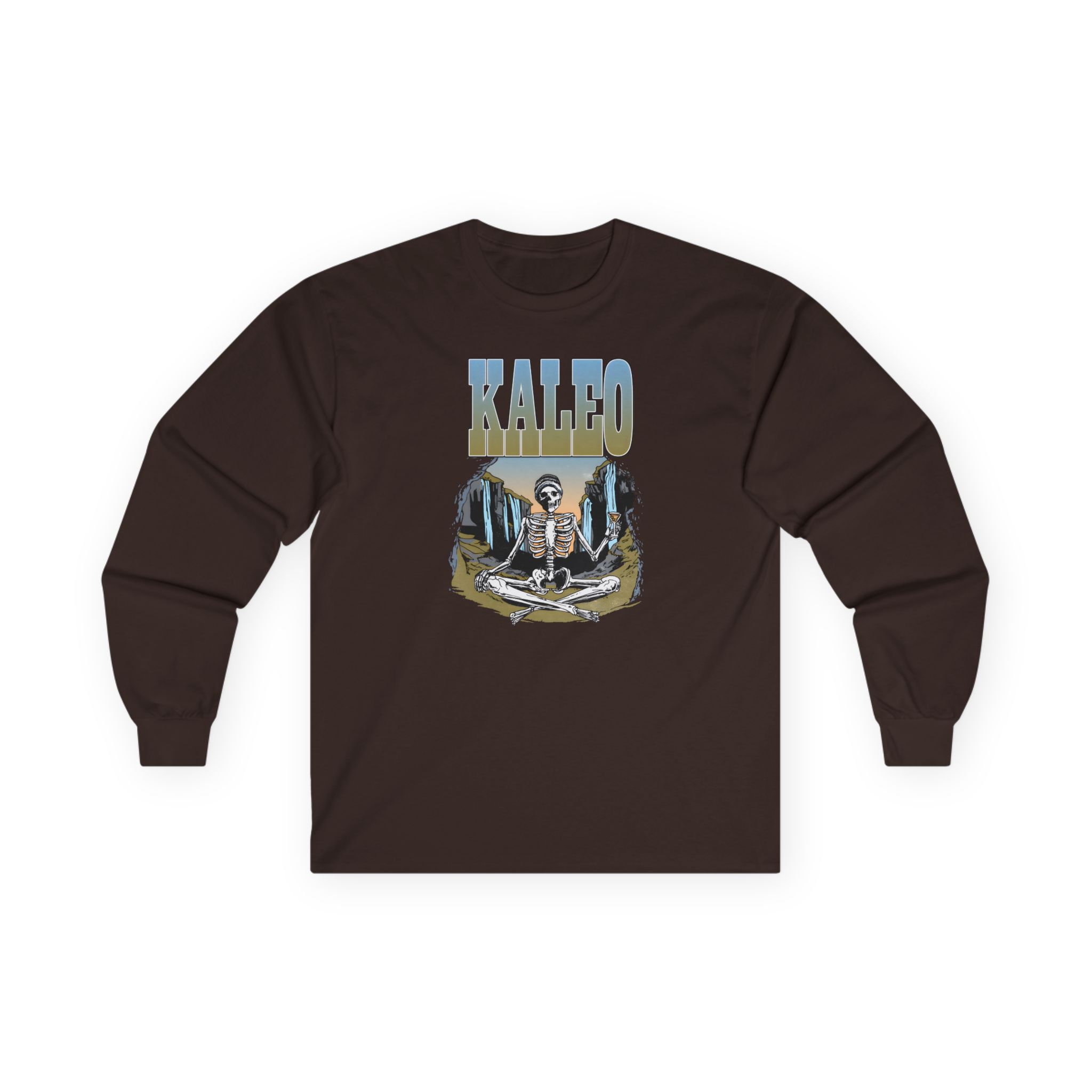 Kaleo Meditating Skeleton Unisex Ultra Cotton Long Sleeve Tee