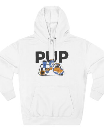 Pup Lunch Tray Three-Panel Fleece Hoodie