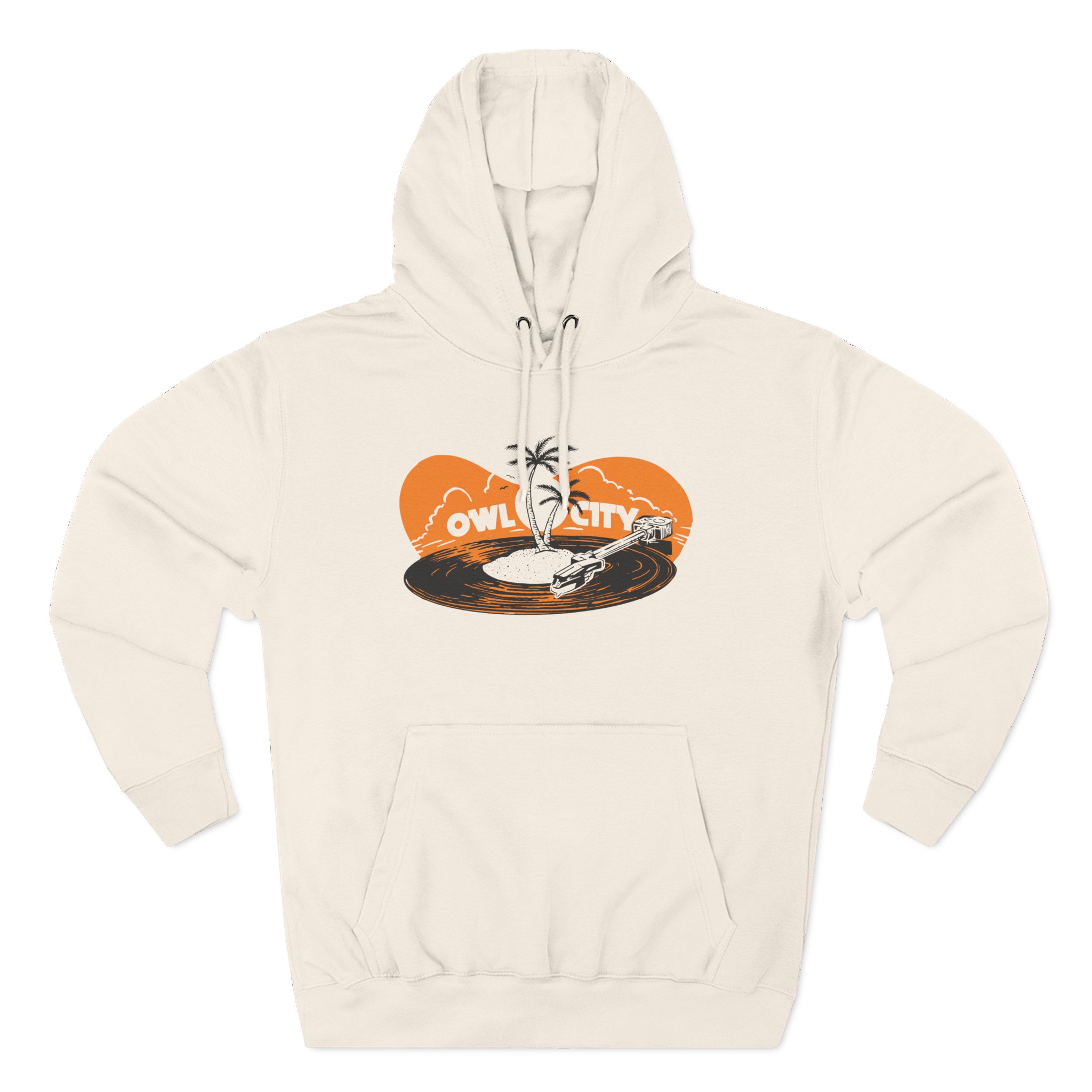 Owl City Beach Vinyl Three-Panel Fleece Hoodie