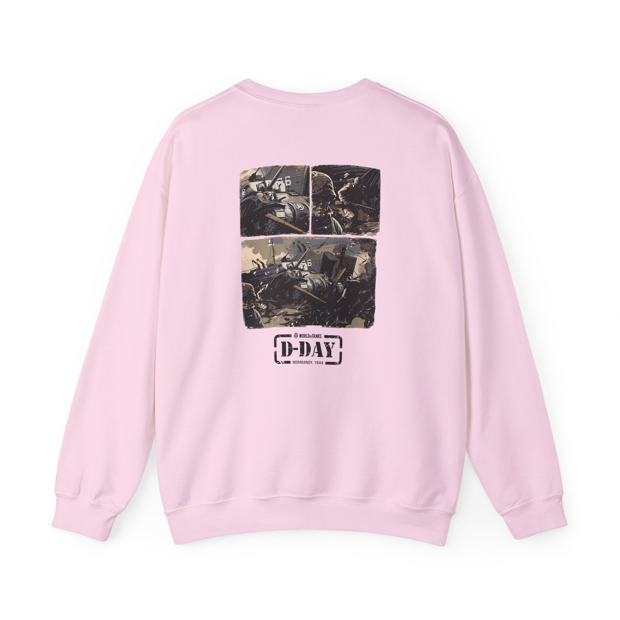 World of Tank Wot D-day Fury Storm Unisex Heavy Blendâ„¢ Crewneck Sweatshirt