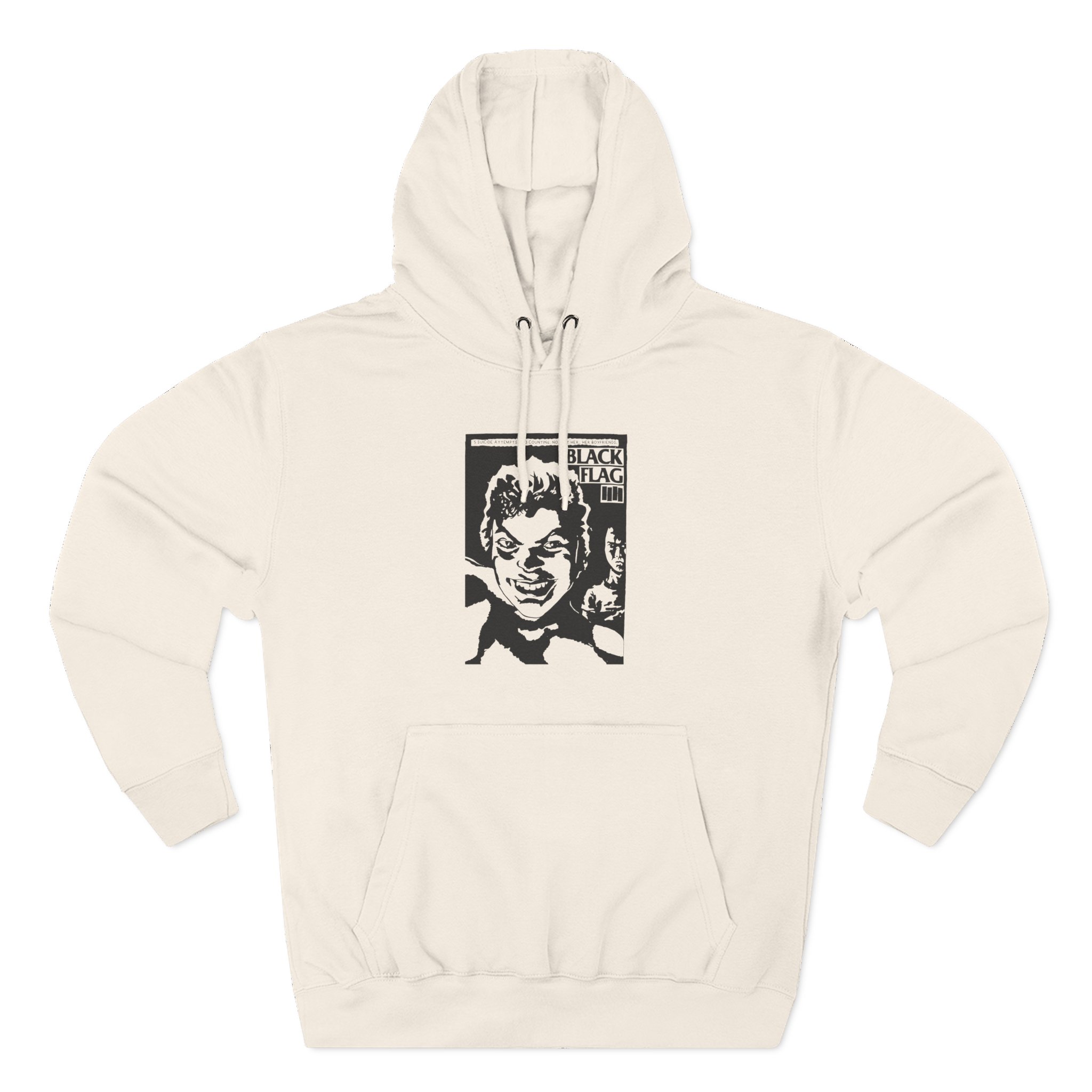 Black Flag Suicide Flyer Three-Panel Fleece Hoodie