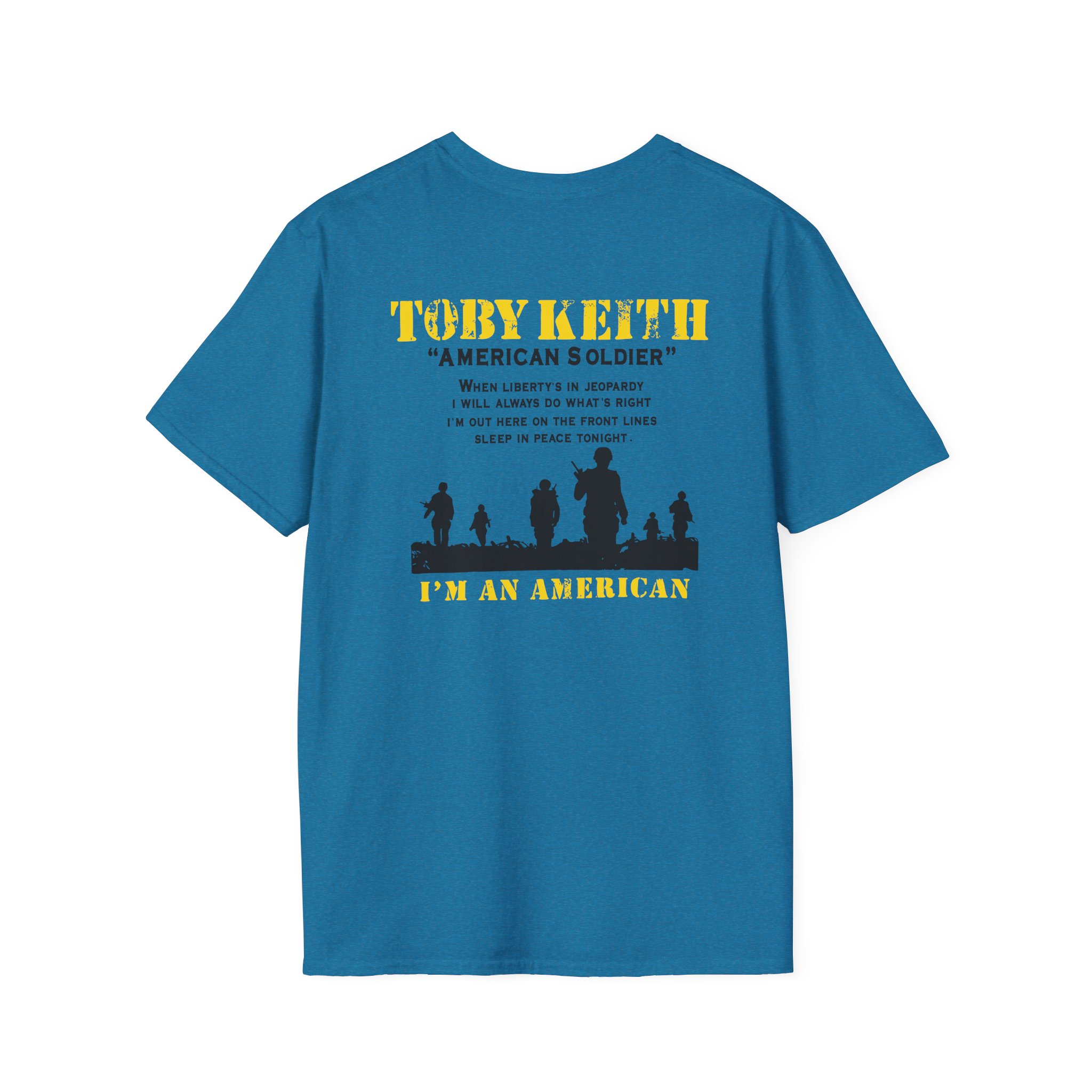 Toby Keith American Soldier Helicopter Unisex Softstyle T-Shirt