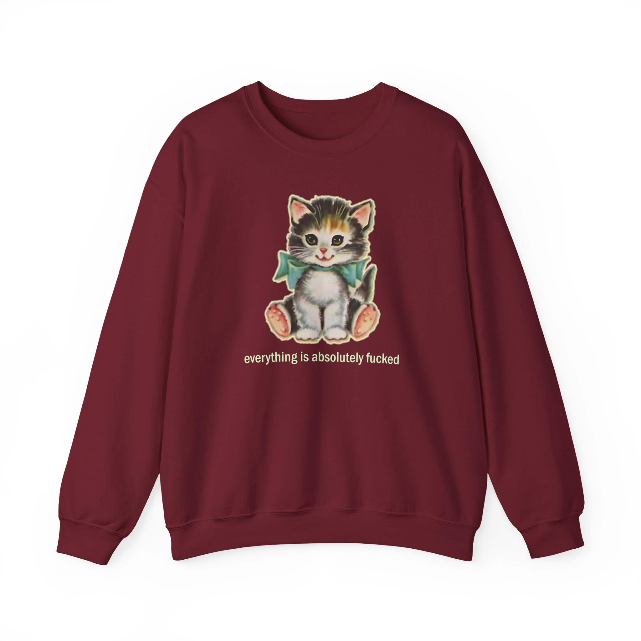 Paleface Cursed Cat Unisex Heavy Blendâ„¢ Crewneck Sweatshirt