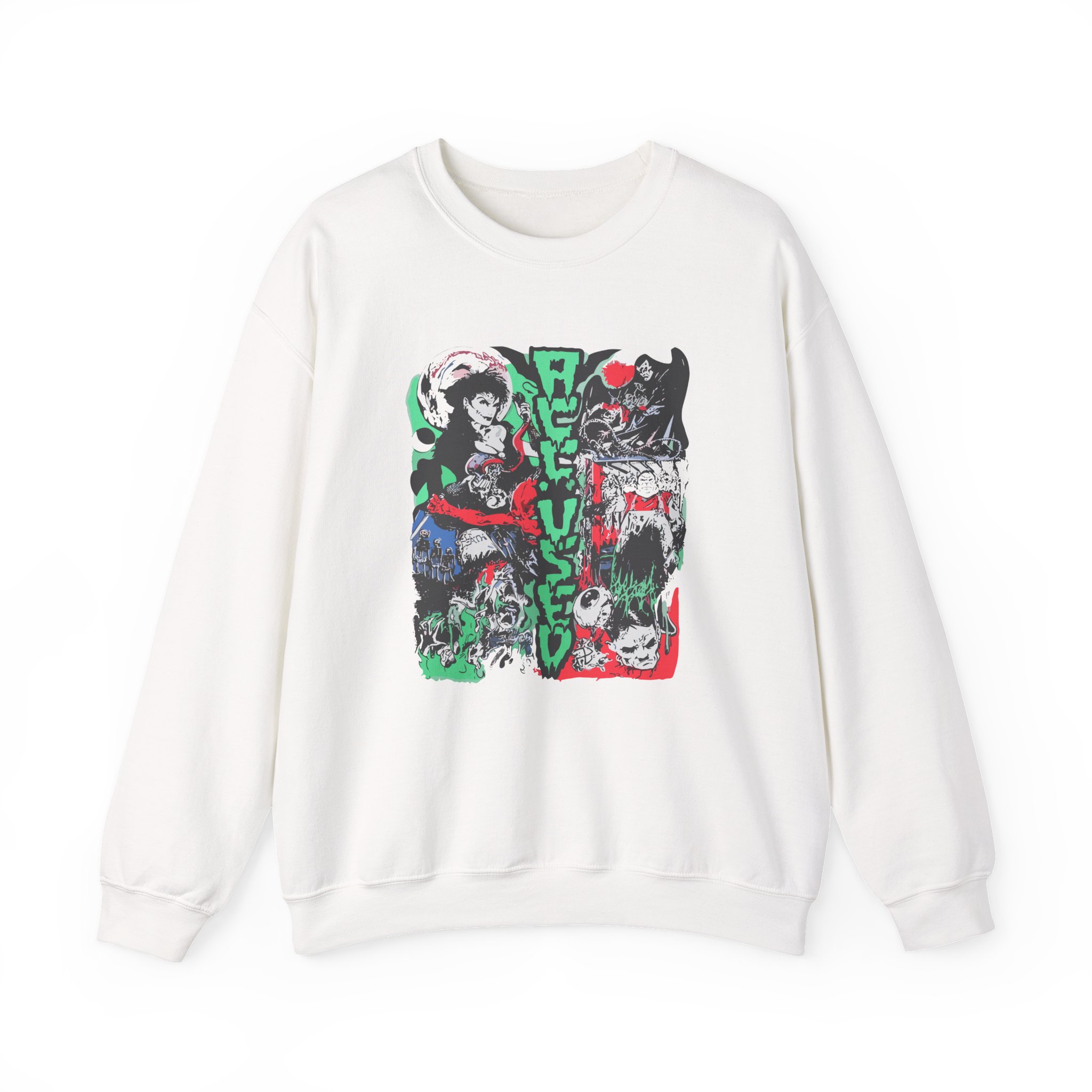 Accused Ad Panic in the Casket Unisex Heavy Blendâ„¢ Crewneck Sweatshirt