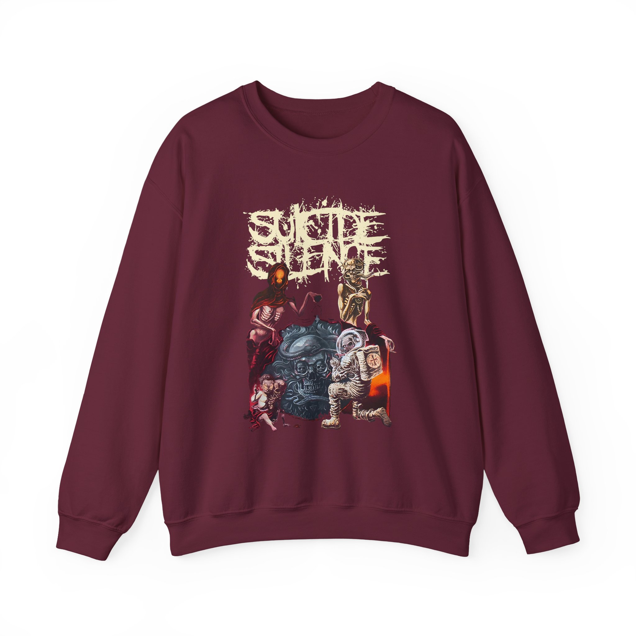 Suicide Silence Rymd Cover Tour 2023 Unisex Heavy Blendâ„¢ Crewneck Sweatshirt