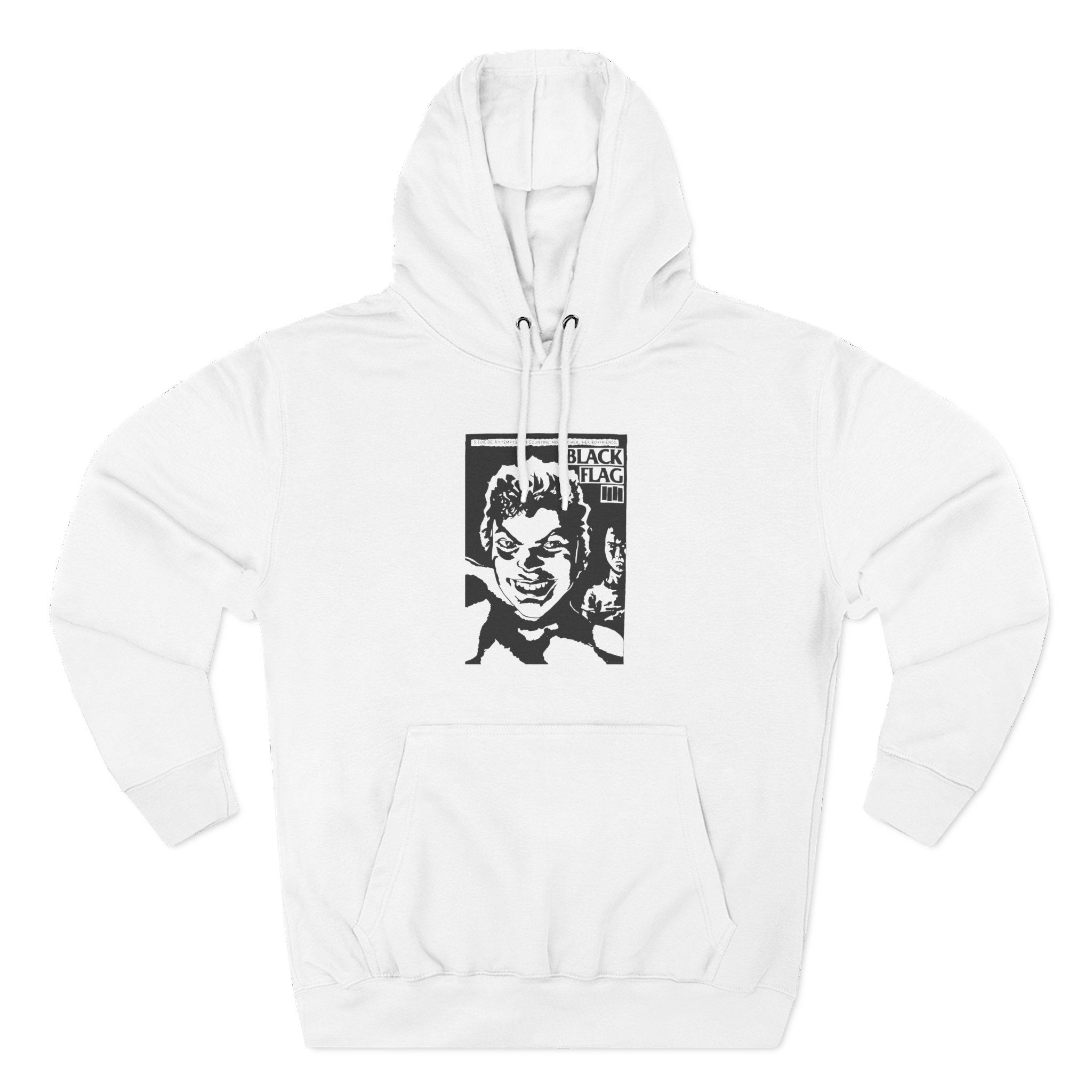 Black Flag Suicide Flyer Three-Panel Fleece Hoodie