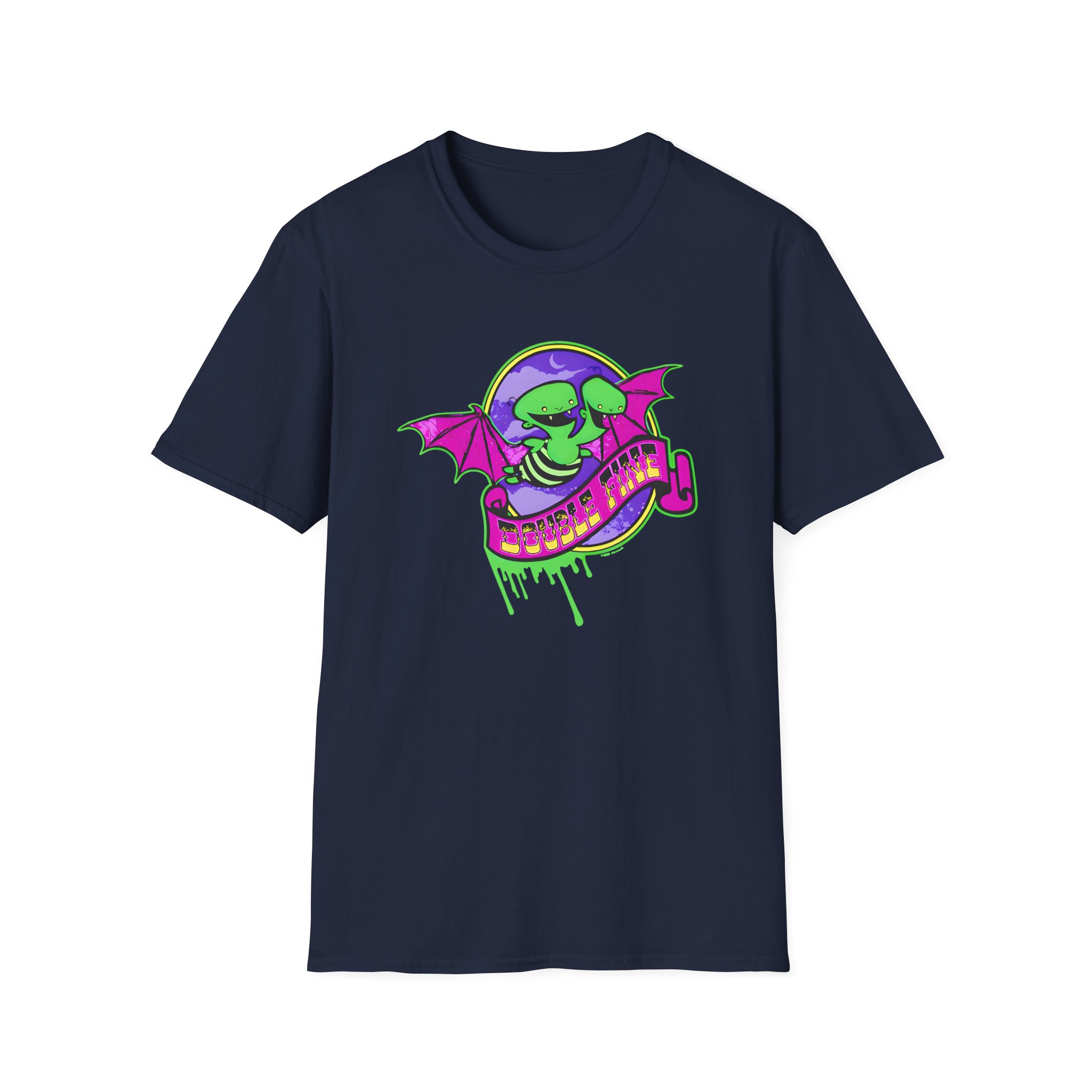 Double Fine Halloween Unisex Softstyle T-Shirt