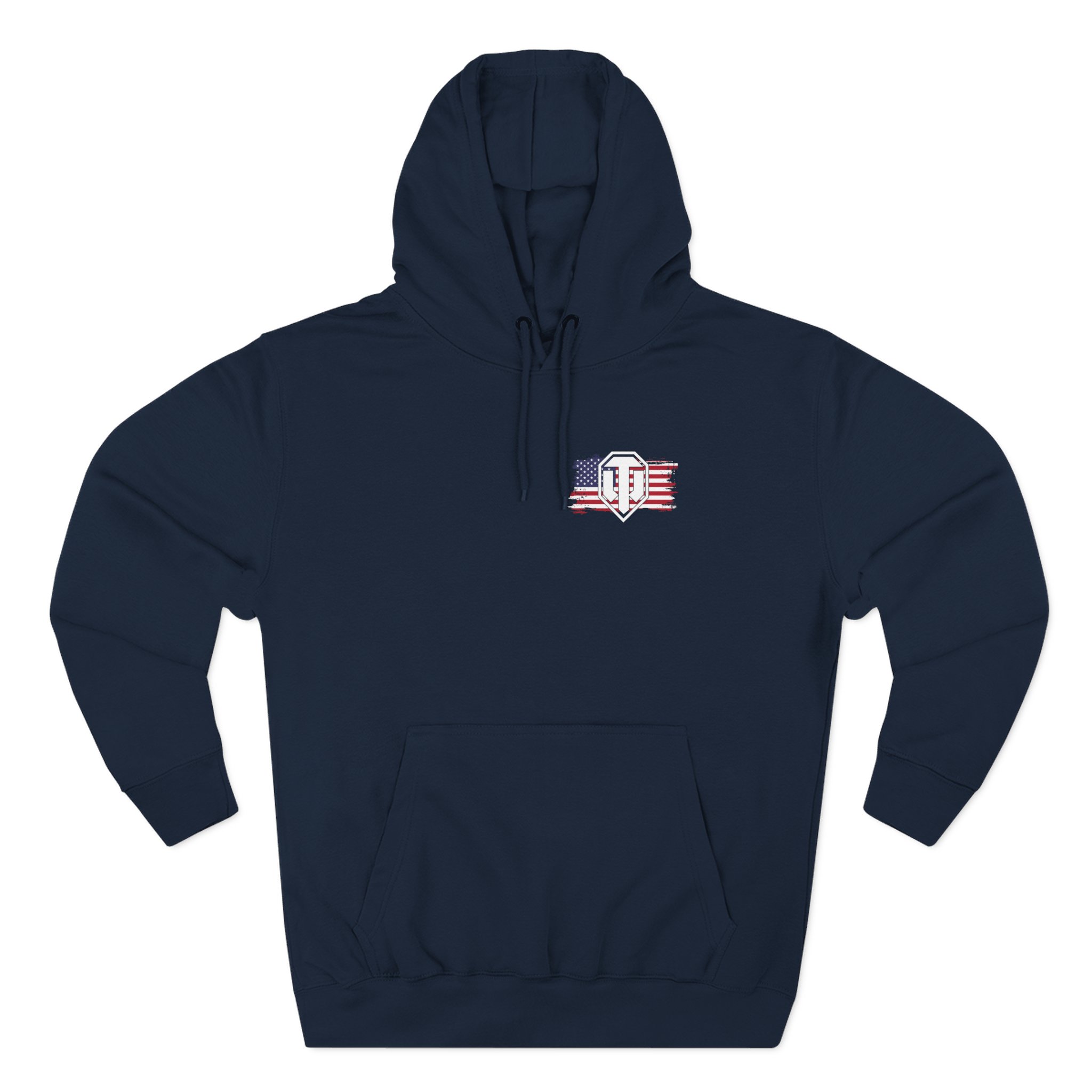 World of Tank Wot July 4th Eagle Three-Panel Fleece Hoodie