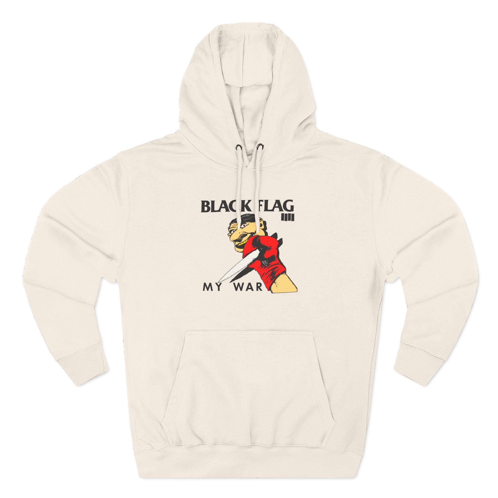 Black Flag My War Three-Panel Fleece Hoodie