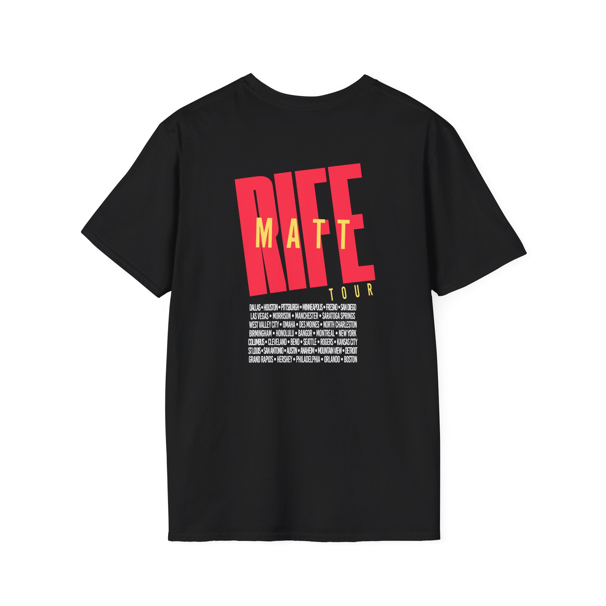 Matt Rife Stay Golden Tour Unisex Softstyle T-Shirt