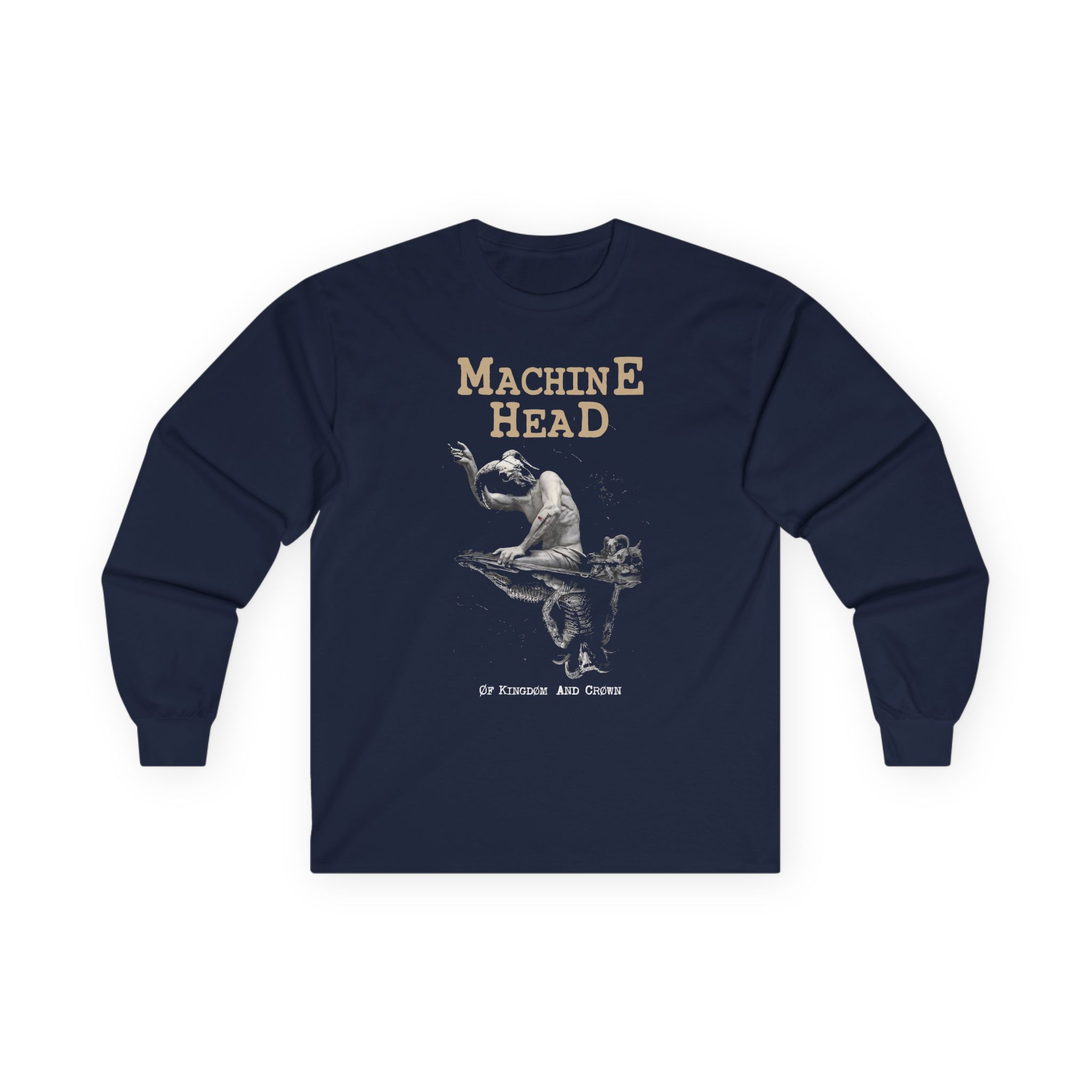 Machine Head Øf Kingdøm and Crøwn Unisex Ultra Cotton Long Sleeve Tee