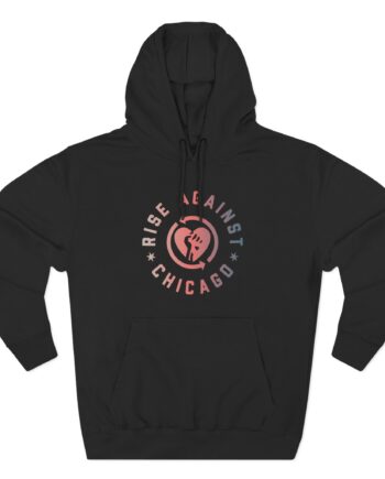 Rise Against Chicago Heartfist Three-Panel Fleece Hoodie