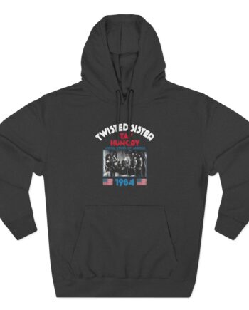 1984 Stay Hungry Tour Twisted Sister Three-Panel Fleece Hoodie