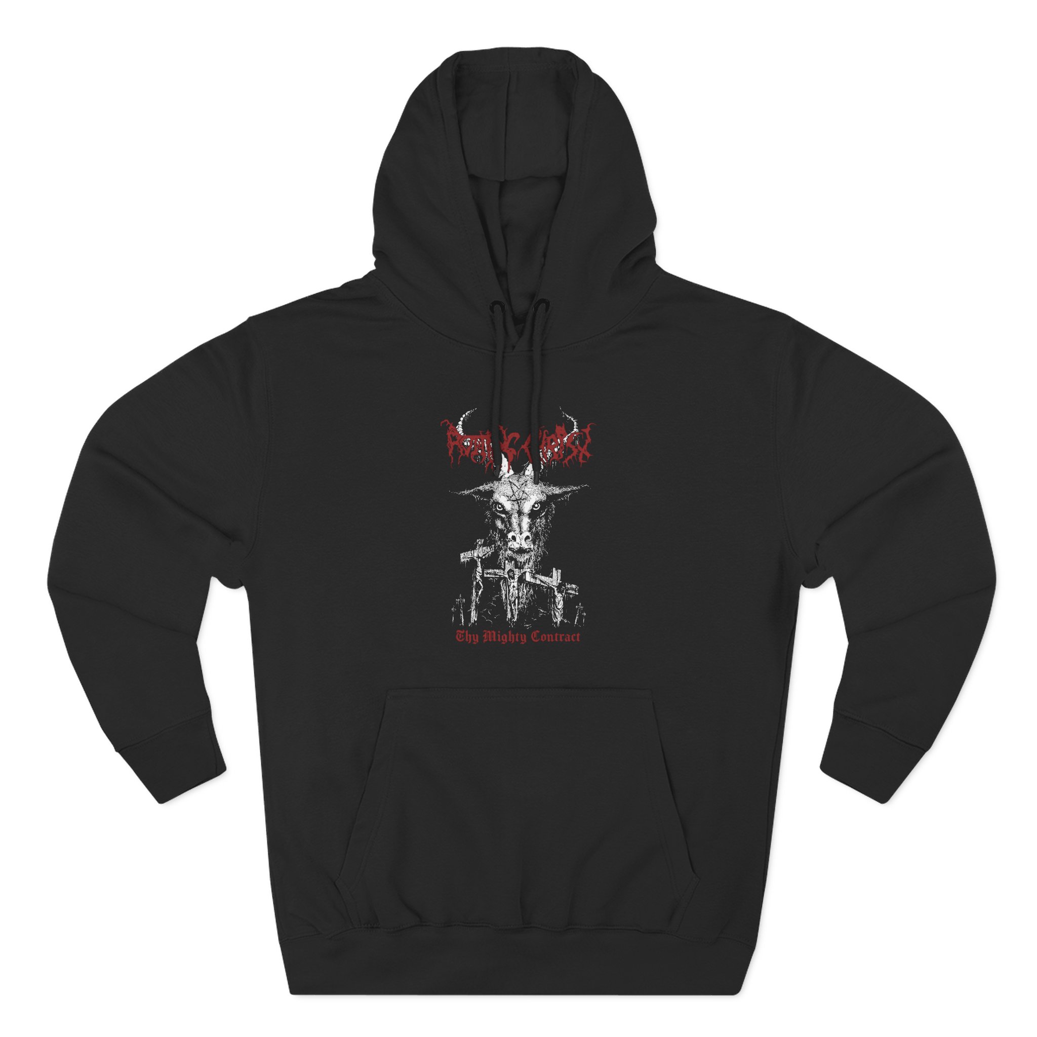 Rotting Christ Thy Might Contract Goat Three-Panel Fleece Hoodie