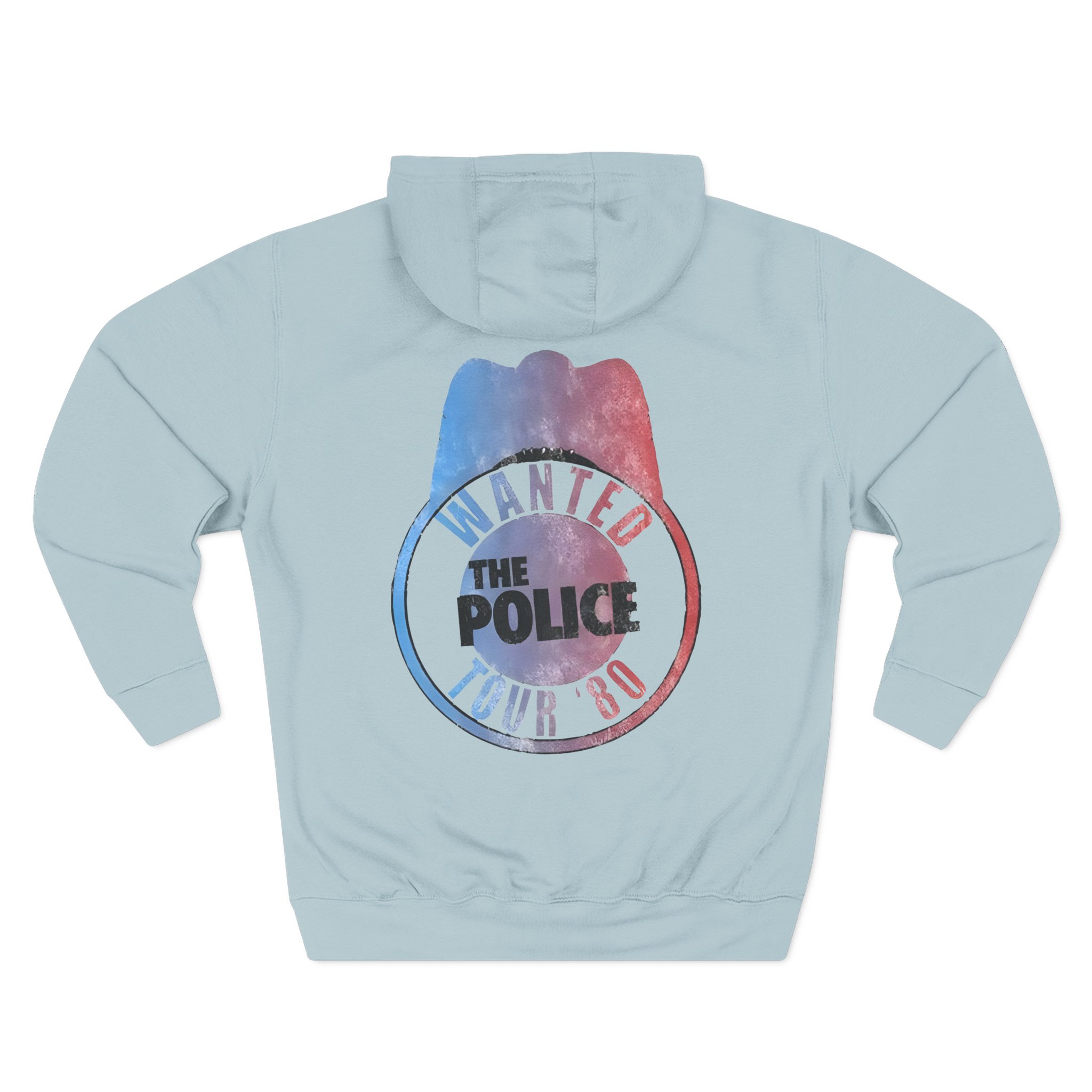 The Police Outlandos Bootleg 1980 Ragla Three-Panel Fleece Hoodie