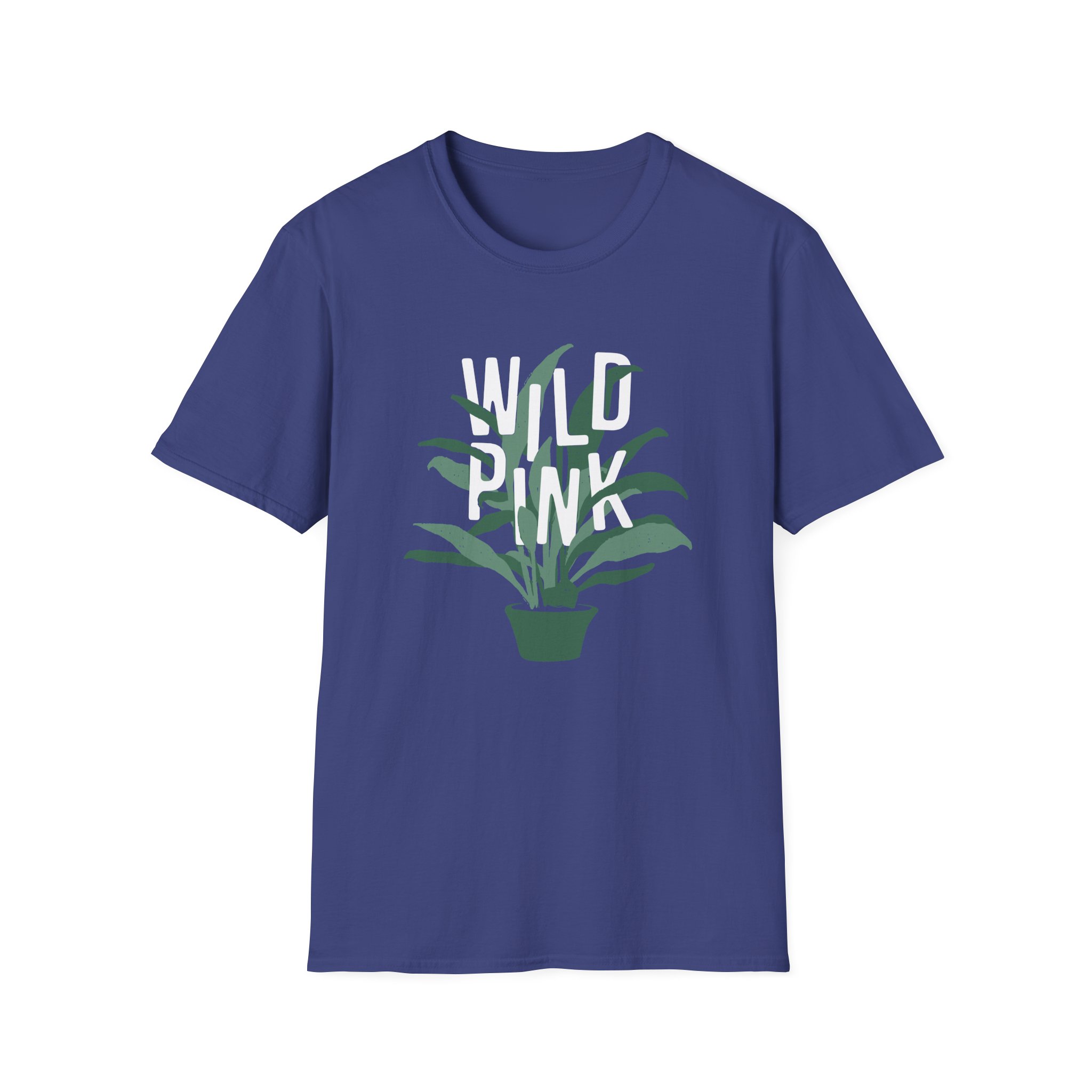 Wild Pink House Plant Unisex Softstyle T-Shirt