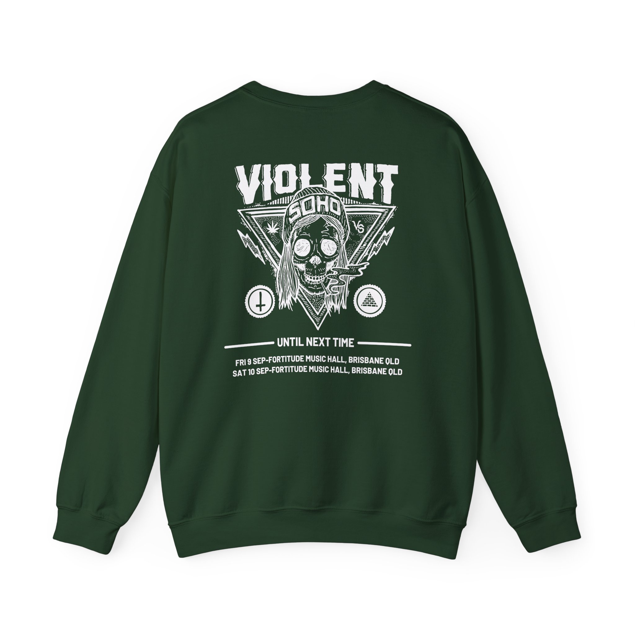 Violent Soho Until Next Time Blazin' Skull Unisex Heavy Blendâ„¢ Crewneck Sweatshirt