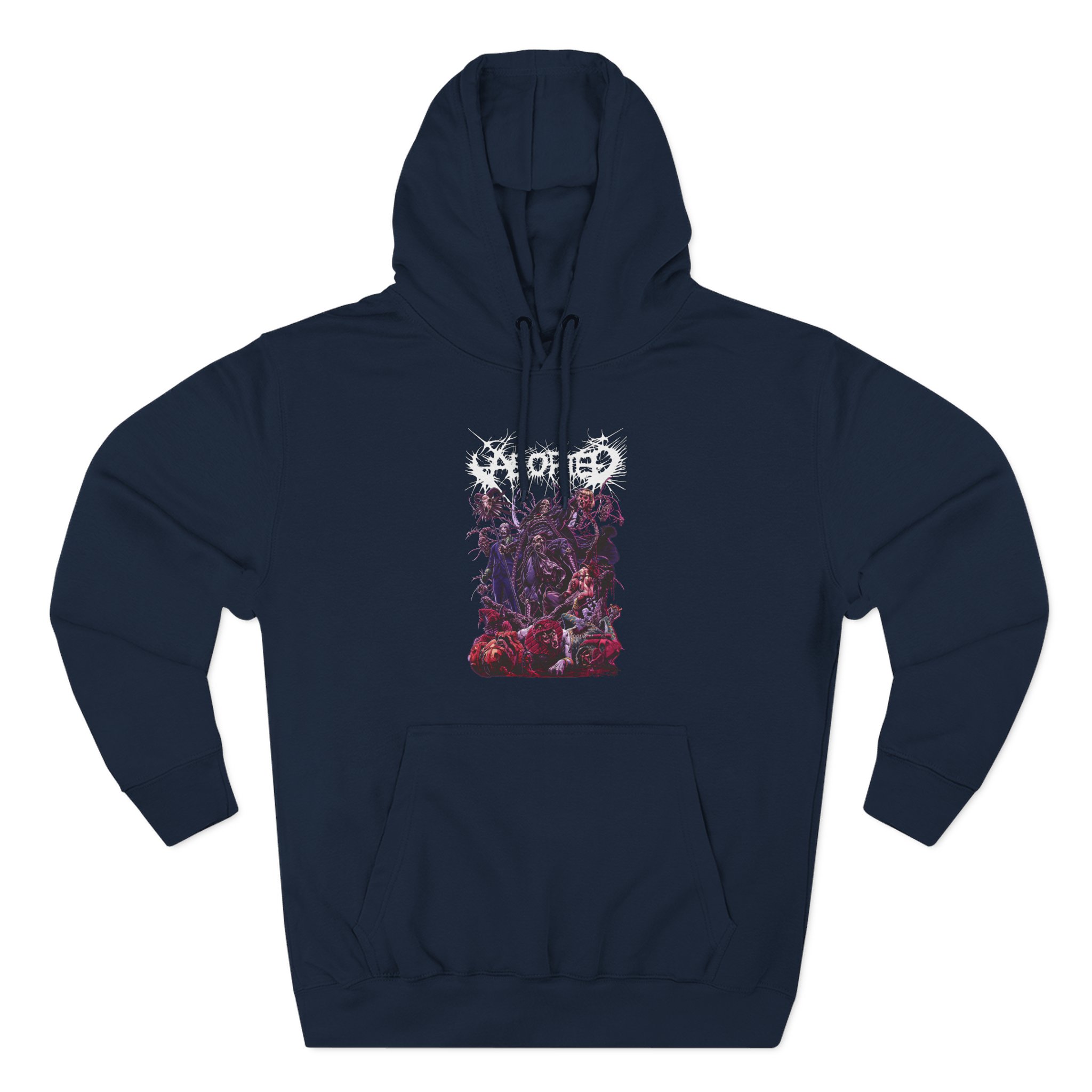 Aborted Masters Three-Panel Fleece Hoodie
