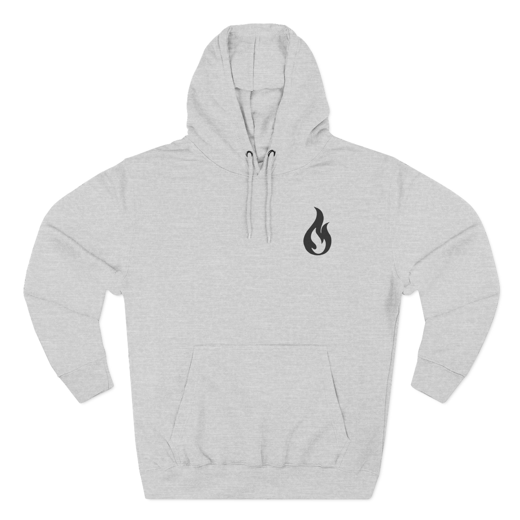 Like Moths to Flames Three-Panel Fleece Hoodie