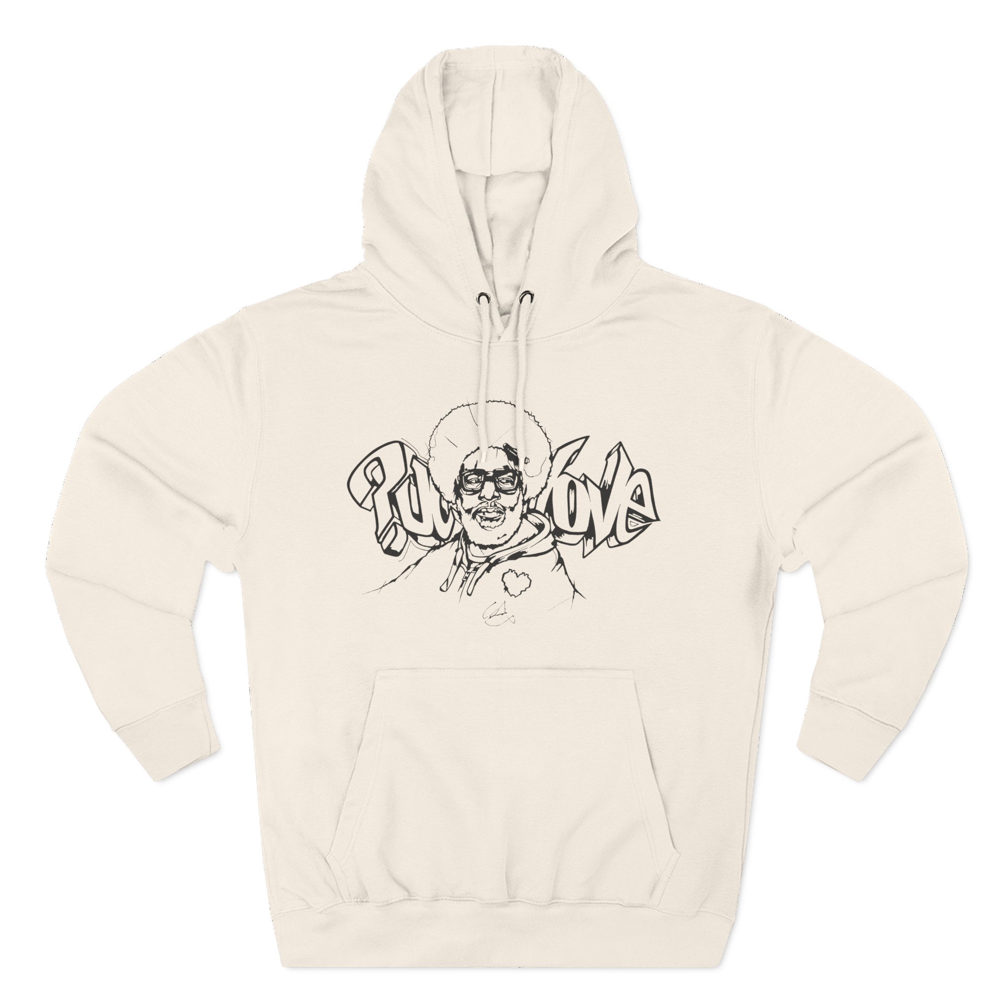 The Roots Questlove Sketch Three-Panel Fleece Hoodie
