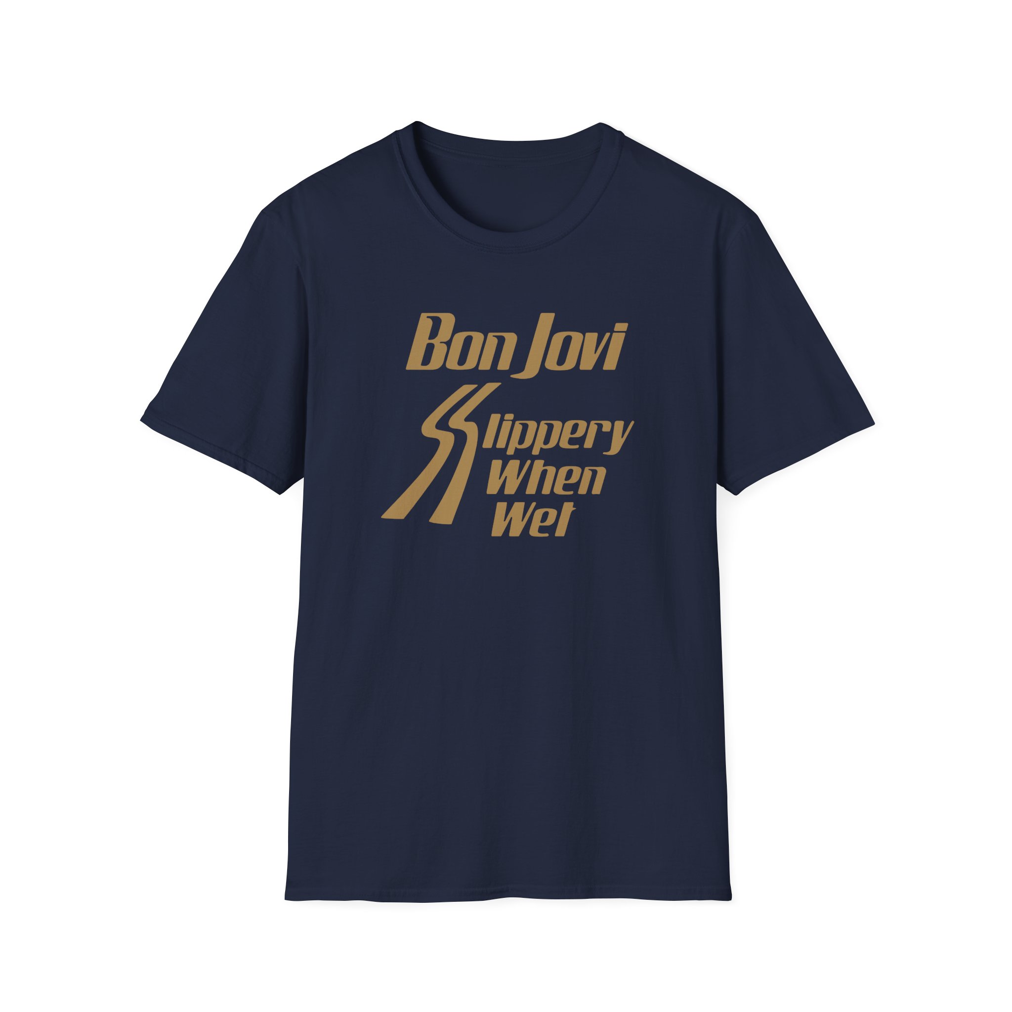 Bon Jovi Slippery When Wet Unisex Softstyle T-Shirt