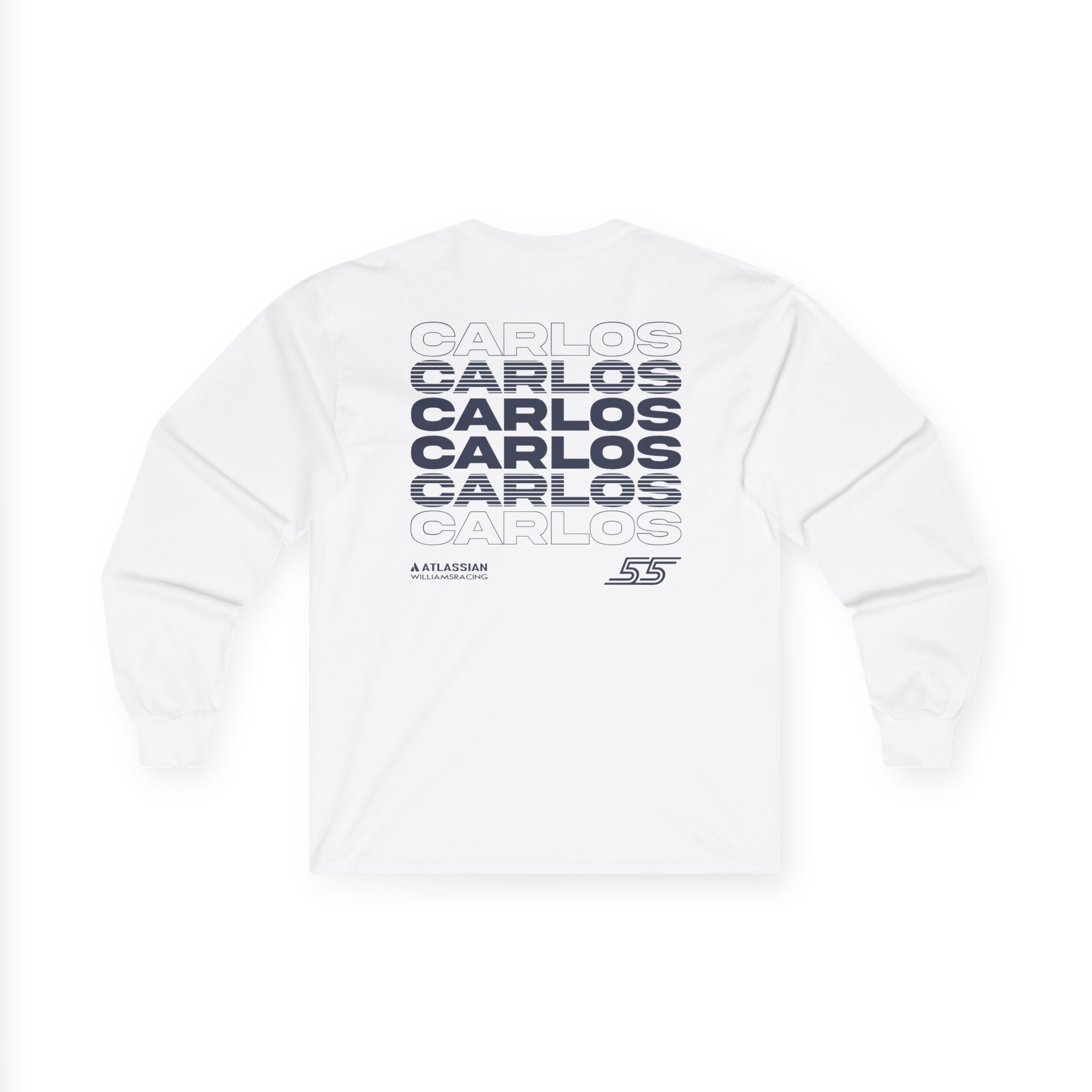 Carlos Sainz Atlassian Williams Racing Unisex Ultra Cotton Long Sleeve Tee