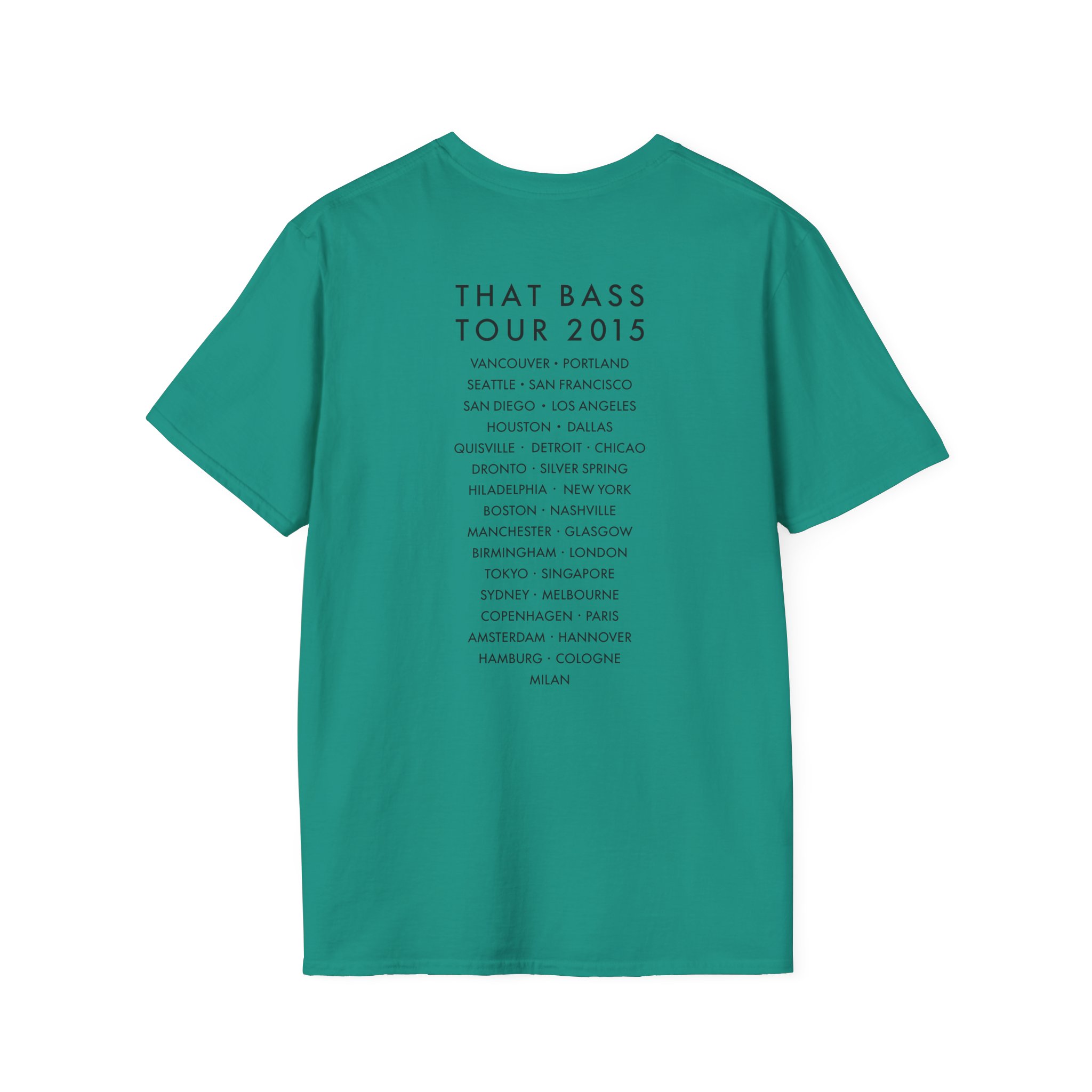 Meghan Trainor Title Pose Turquoise Unisex Softstyle T-Shirt