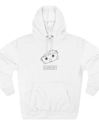 Lilypichu Cheese Three-Panel Fleece Hoodie