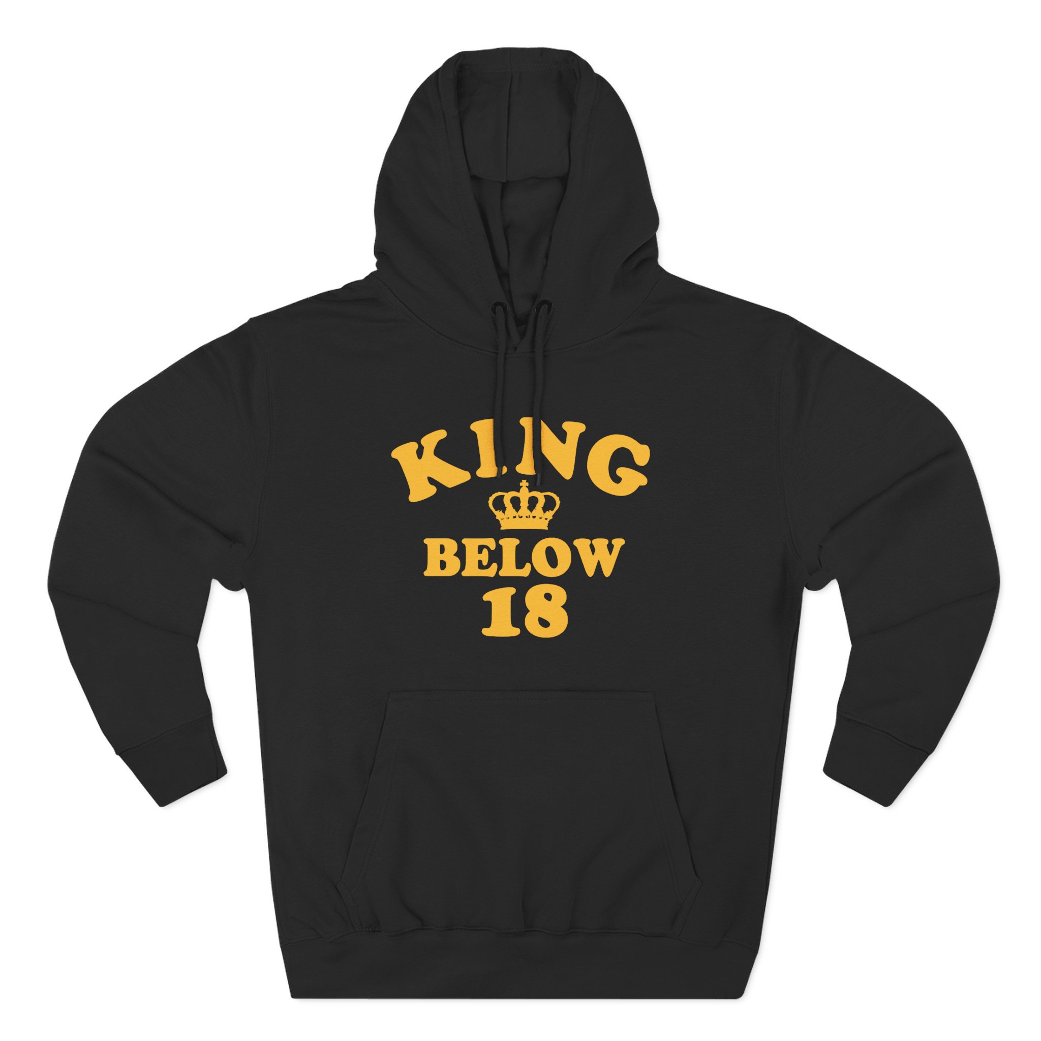 Ymh King Below 18 Toddler Three-Panel Fleece Hoodie