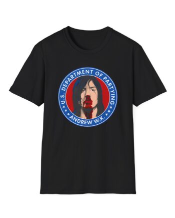 Andrew Wk Us Dept of Partying Unisex Softstyle T-Shirt