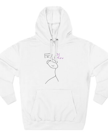 Fattypillow Three-Panel Fleece Hoodie
