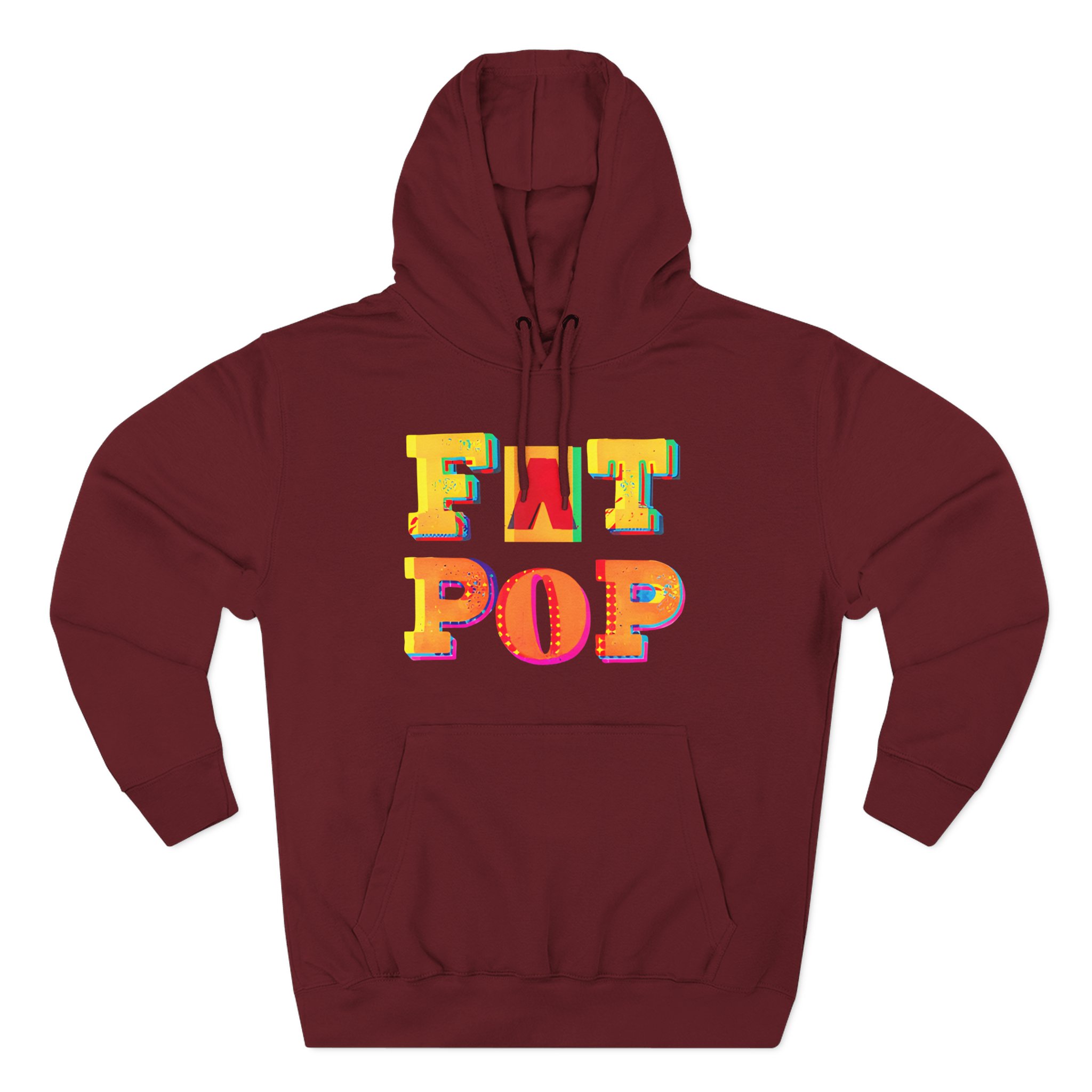 PW Fat Pop Logo Three-Panel Fleece Hoodie