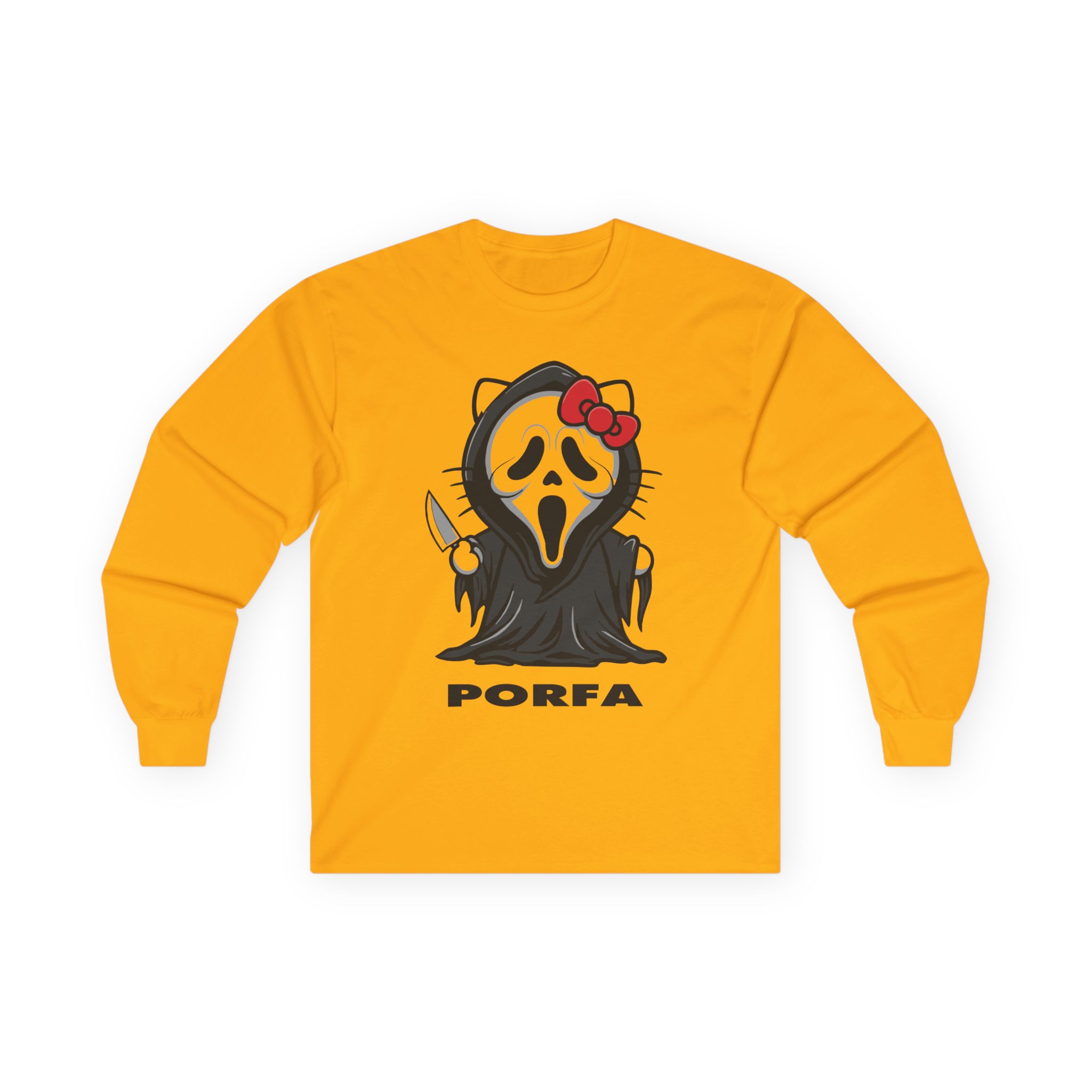 Porfa Scream Halloween Unisex Ultra Cotton Long Sleeve Tee