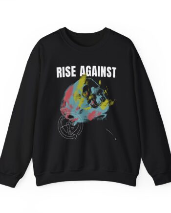 Rise Against Projecting Skull Unisex Heavy Blend™ Crewneck Sweatshirt