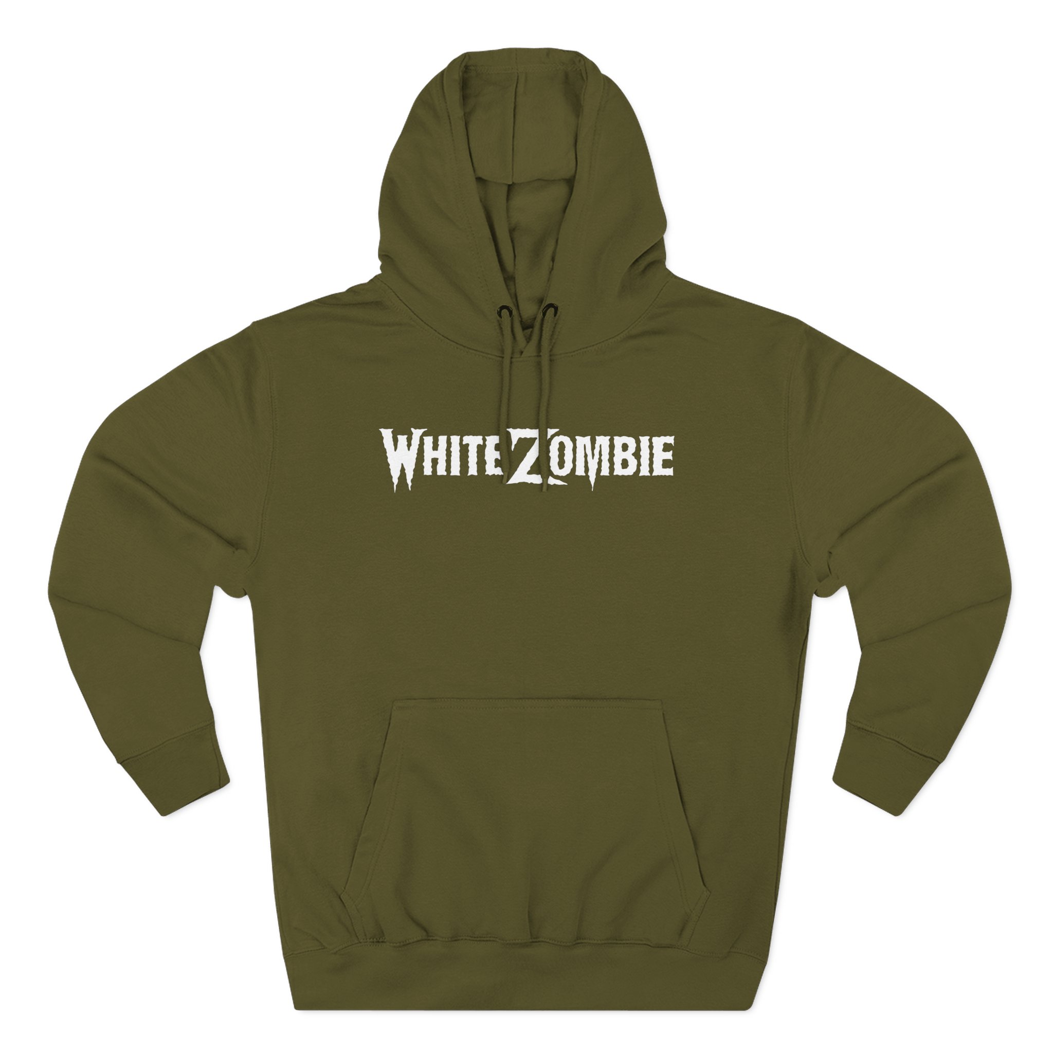 White Zombie Classic Logo Three-Panel Fleece Hoodie