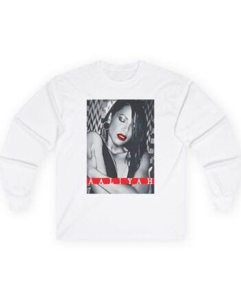 Aaliyah Red Lips Unisex Ultra Cotton Long Sleeve Tee