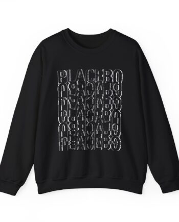 Placebo Black & White Glitch Unisex Heavy Blend™ Crewneck Sweatshirt