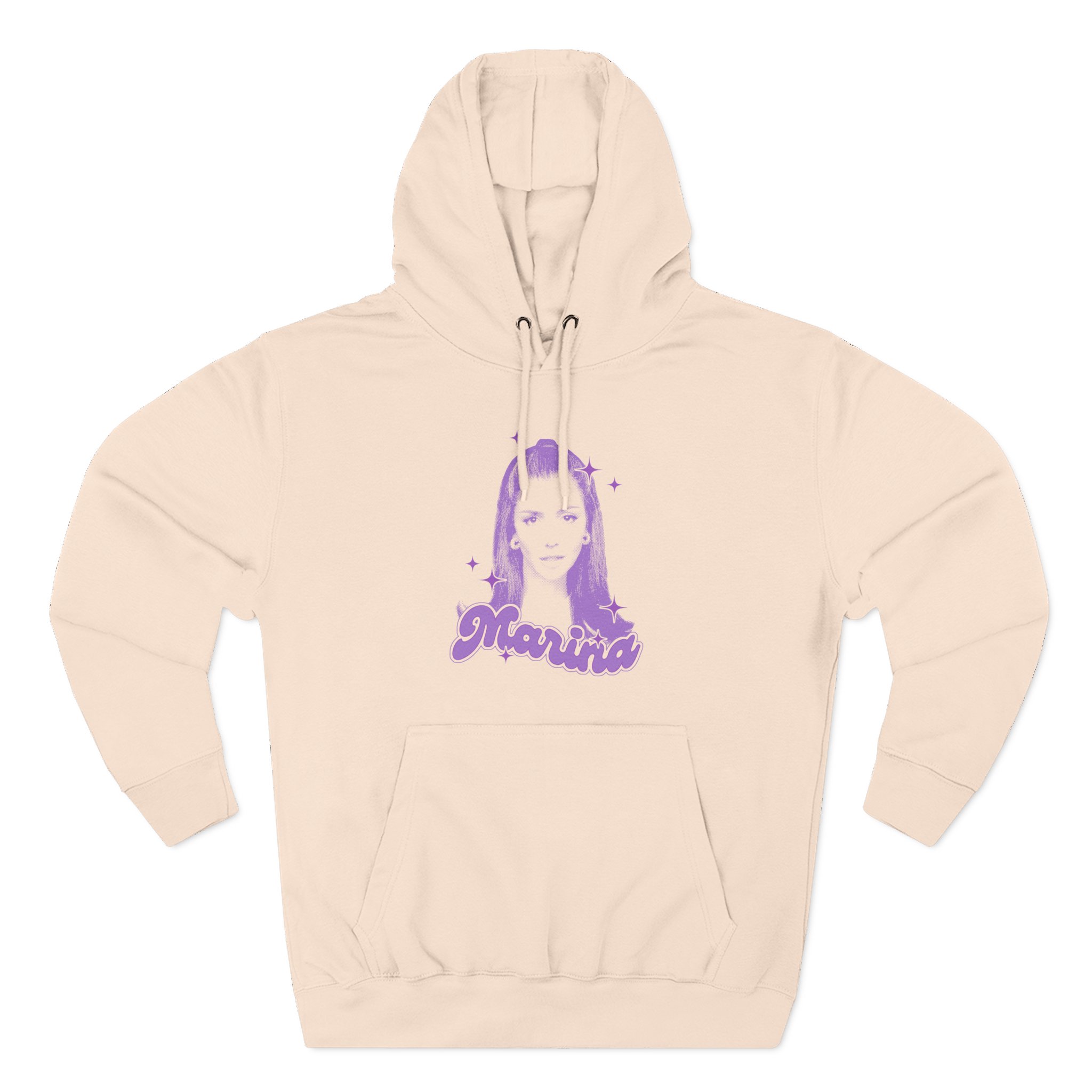 Marina Sparkles Three-Panel Fleece Hoodie