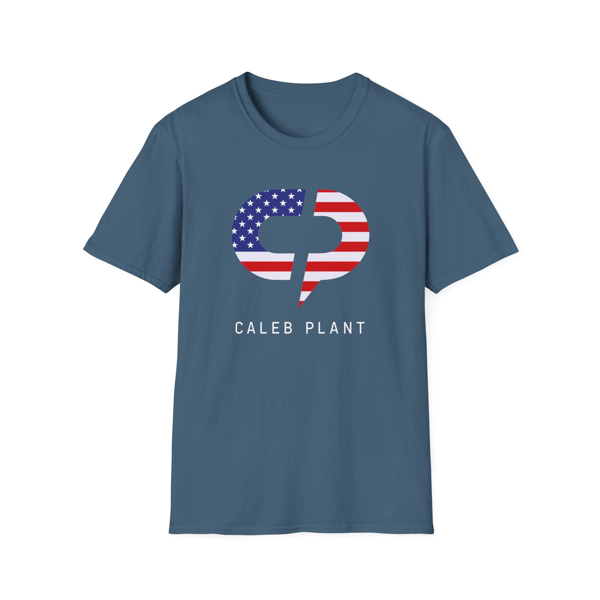 Caleb Plant Red, White and Blue Unisex Softstyle T-Shirt