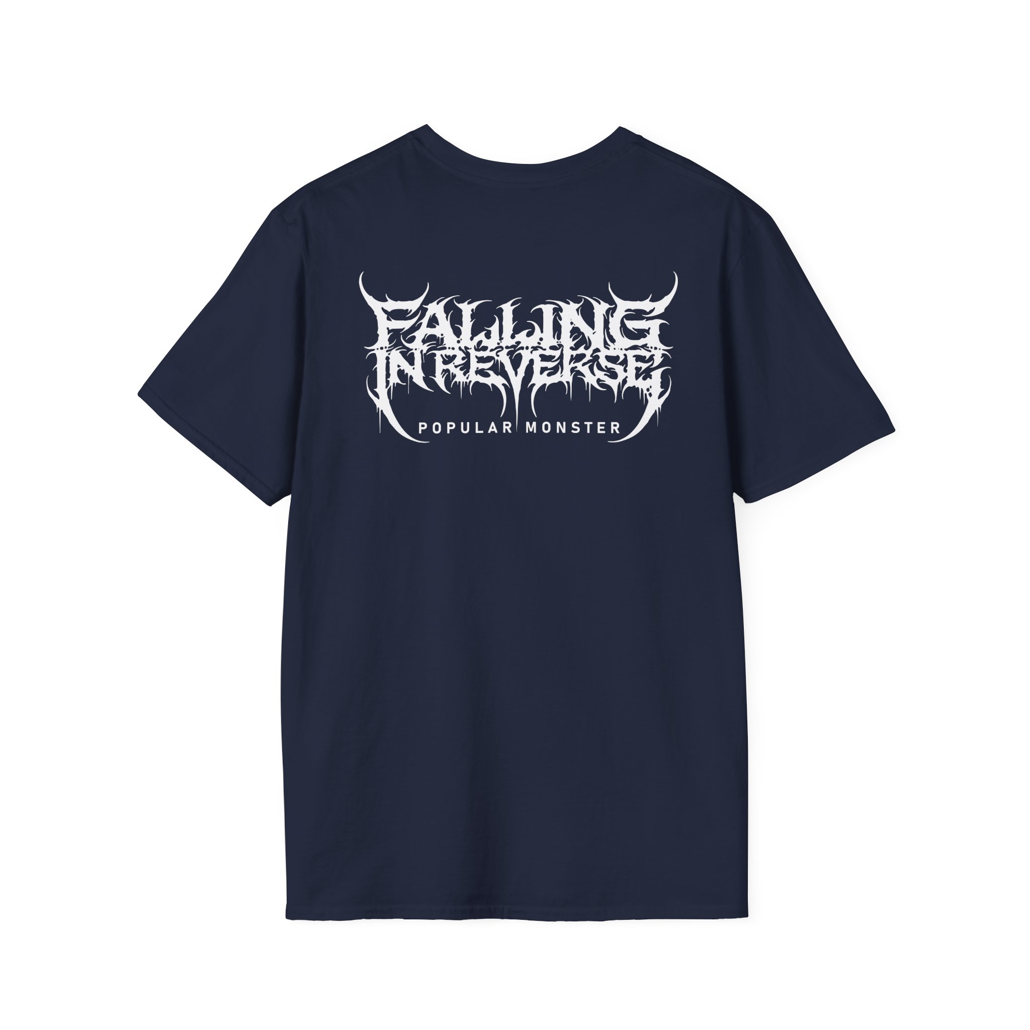Falling in Reverse Popular Monster Cover and Back Logo Unisex Softstyle T-Shirt