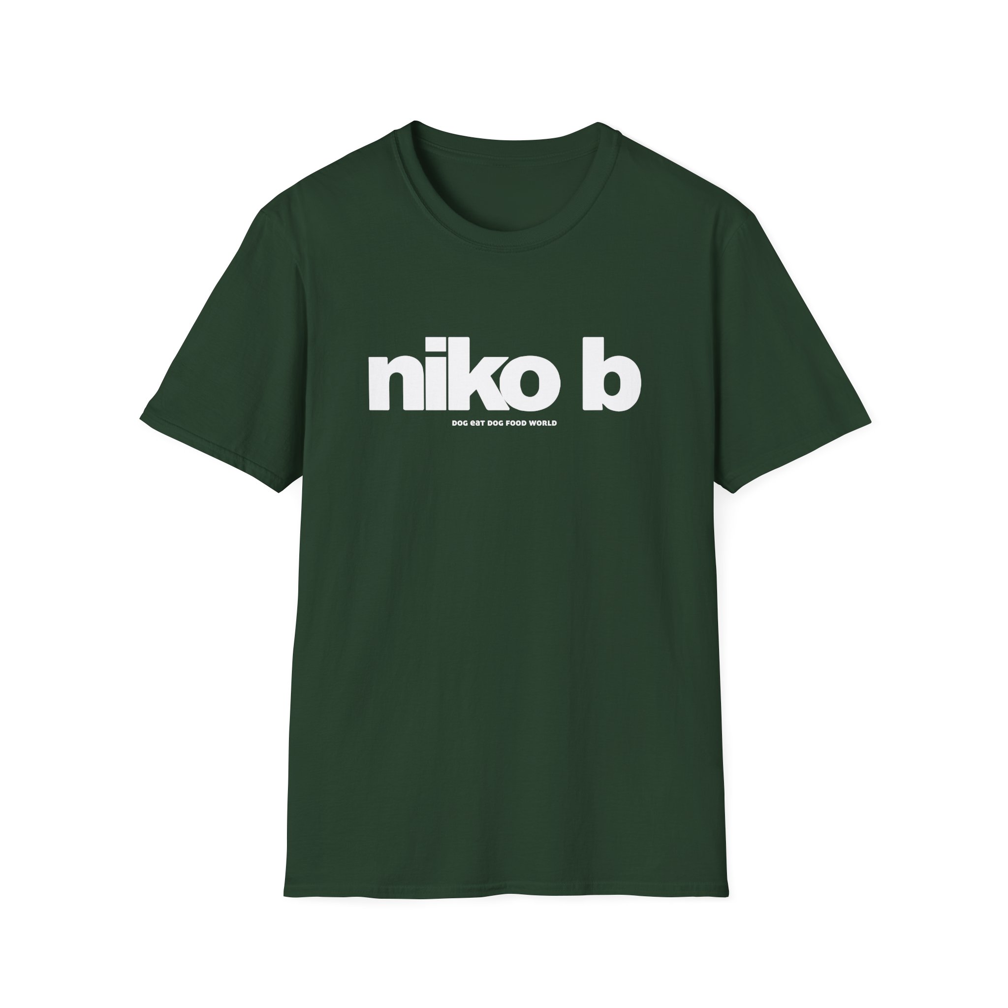 Niko B Dog Eat Dog Food World Unisex Softstyle T-shirt