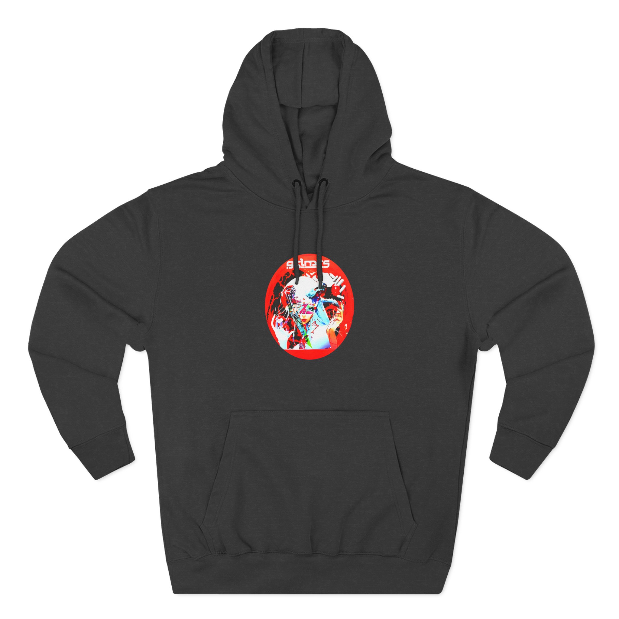 Grimes Three-panel Fleece Hoodie