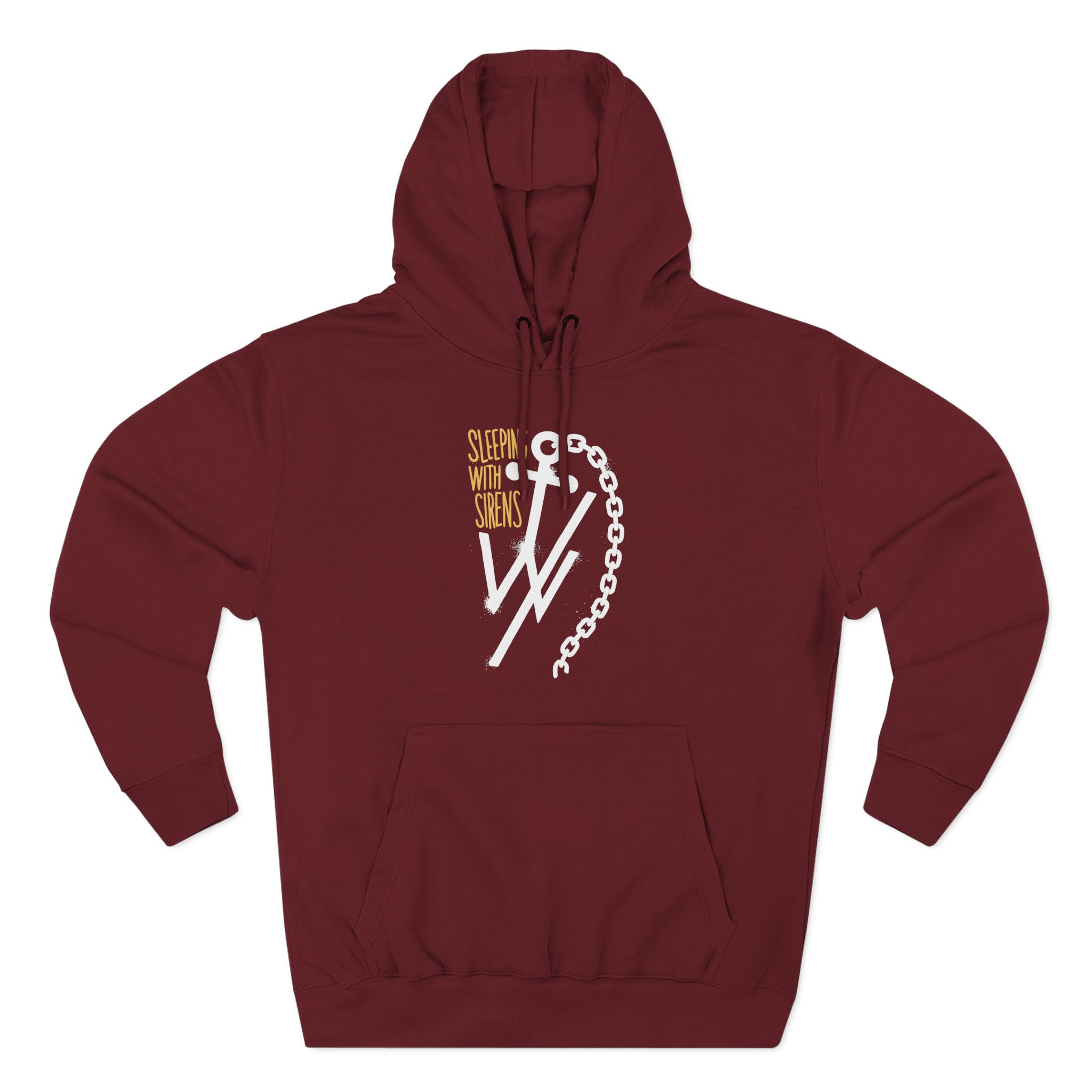Sleeping With Sirens Anchor Chain Three-Panel Fleece Hoodie