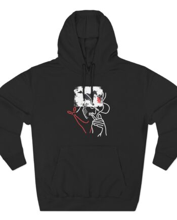 Mike Stud Smoking Cowboy Three-Panel Fleece Hoodie