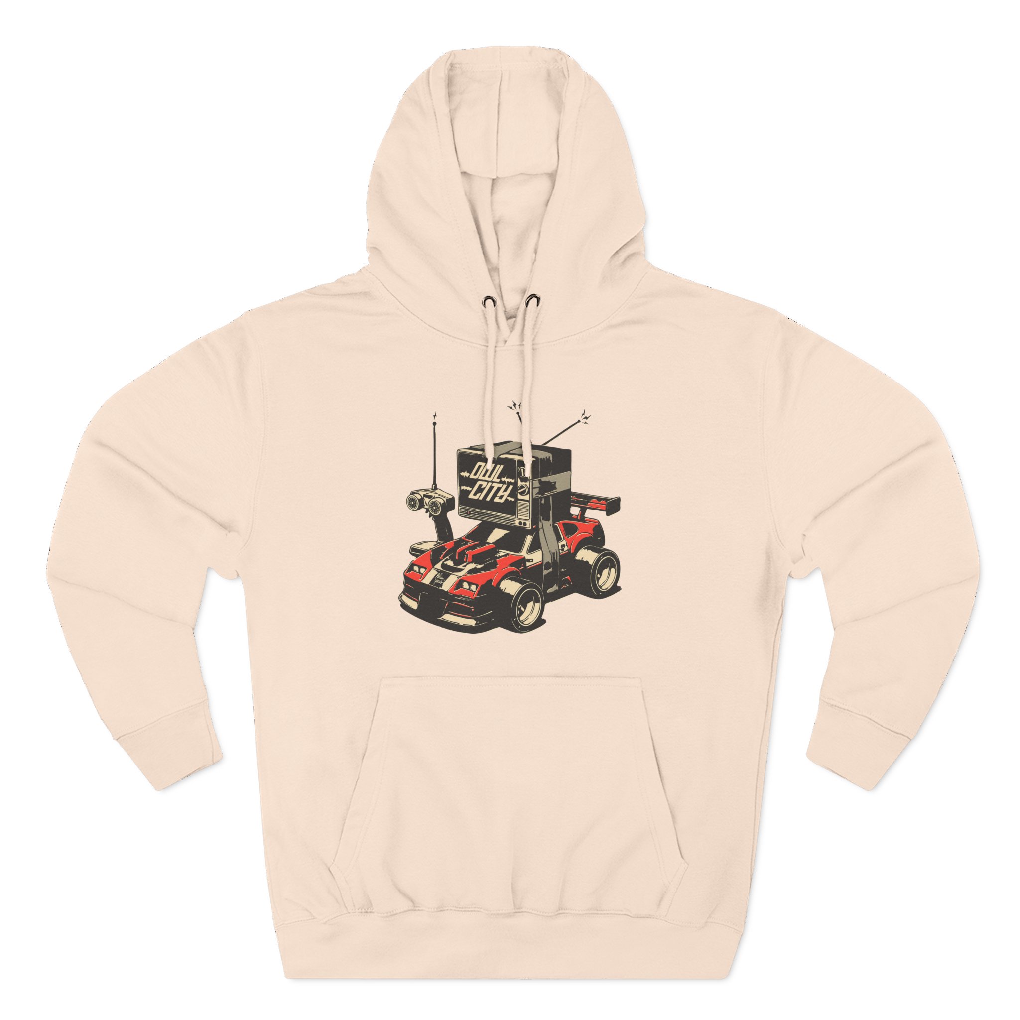 Owl City Rc Car Three-Panel Fleece Hoodie