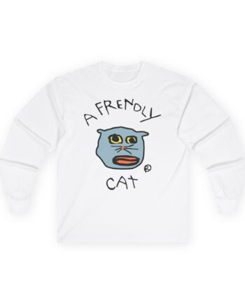 Lirik Just a Frendly Cat Unisex Ultra Cotton Long Sleeve Tee